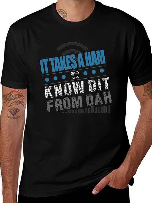 Ham Radio Operator T-Shirt - Dit Dah Morse Code Tee