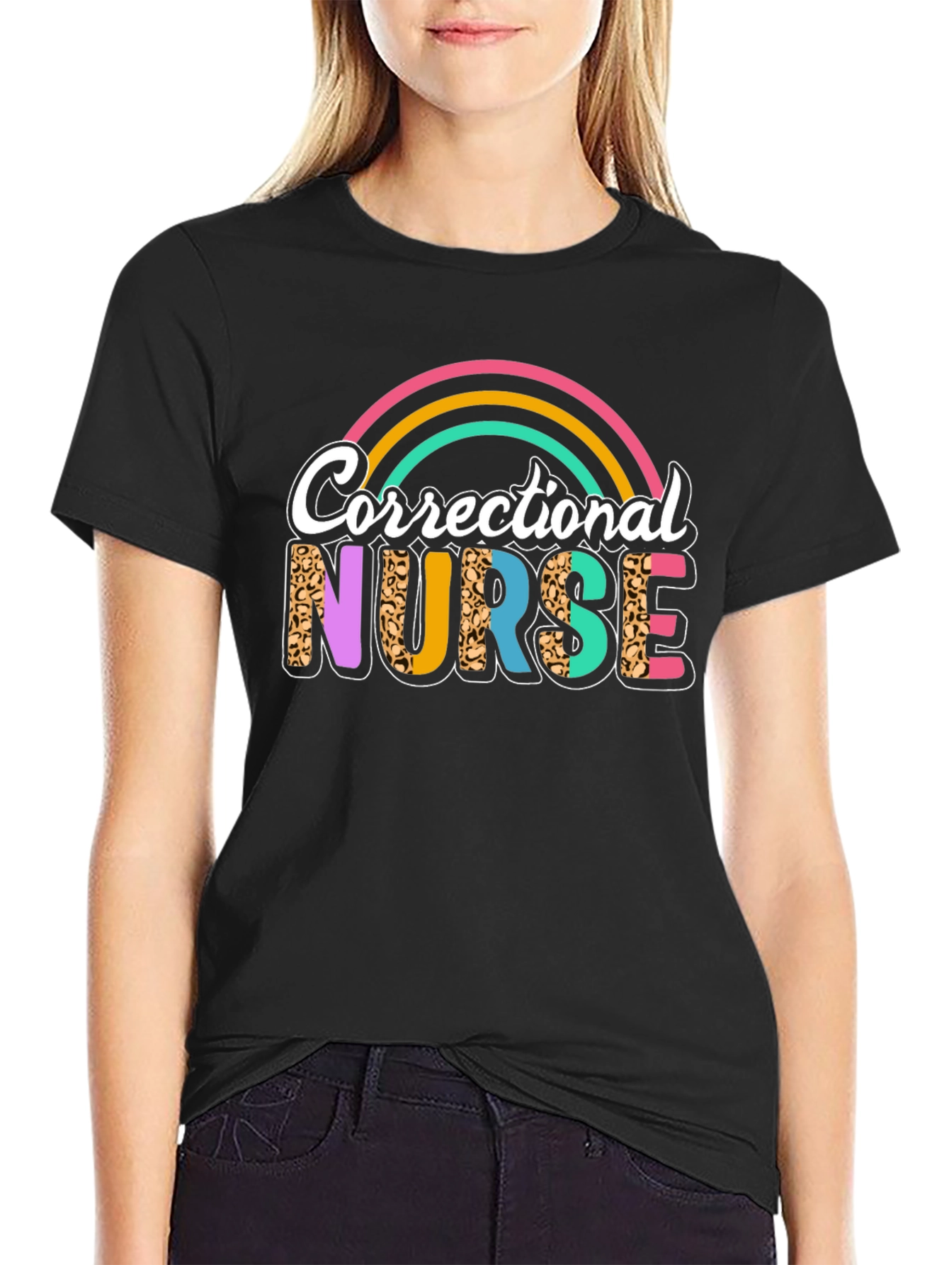 Correctional Nurse Rainbow Tee