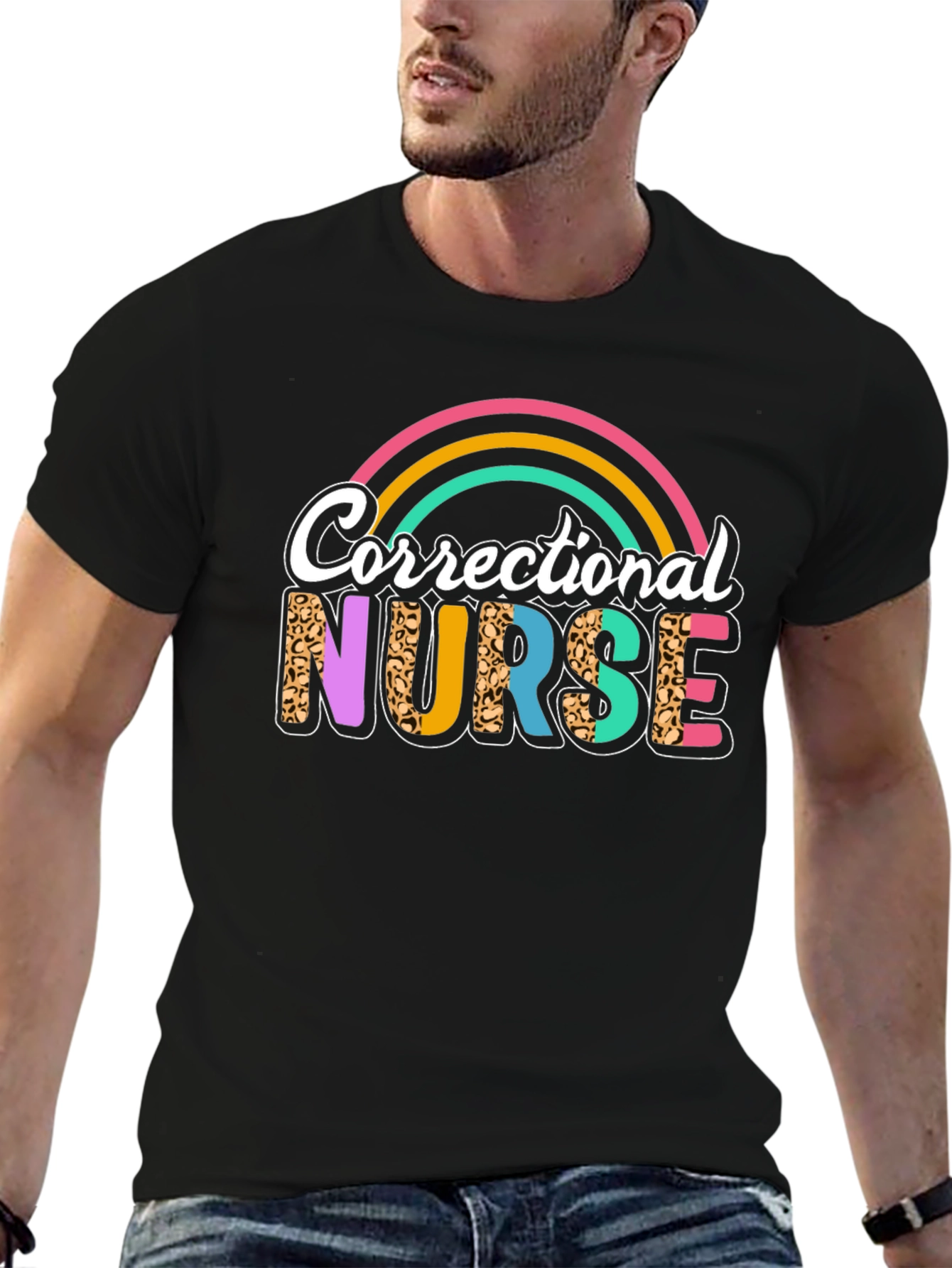 Correctional Nurse Rainbow Tee