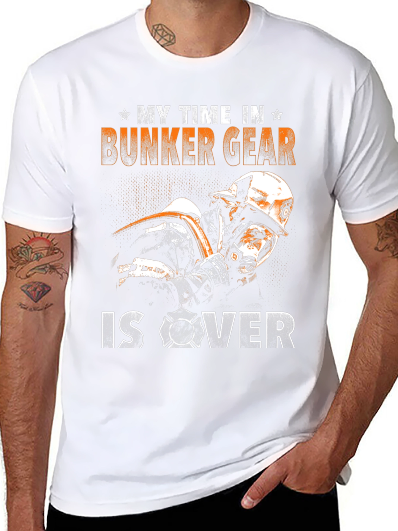 Firefighter Bunker Gear Retirement T-Shirt