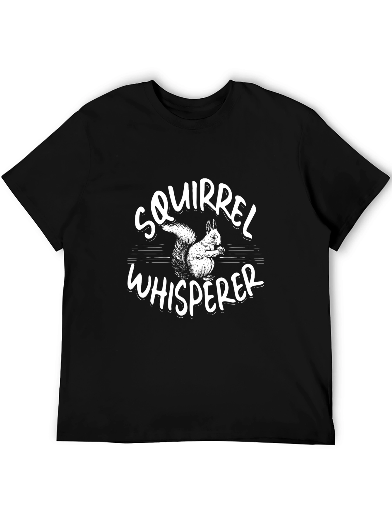 Squirrel Whisperer T-Shirt Black Graphic Tee