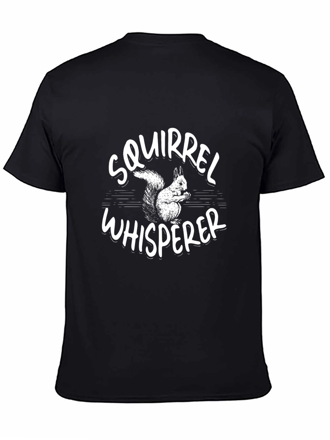 Squirrel Whisperer T-Shirt Black Graphic Tee
