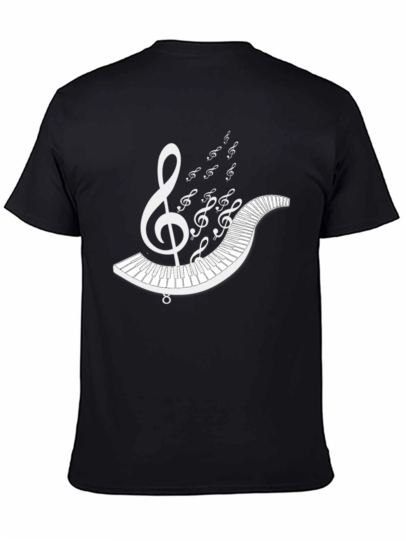 Music Lovers T-Shirt: Piano & Treble Clef