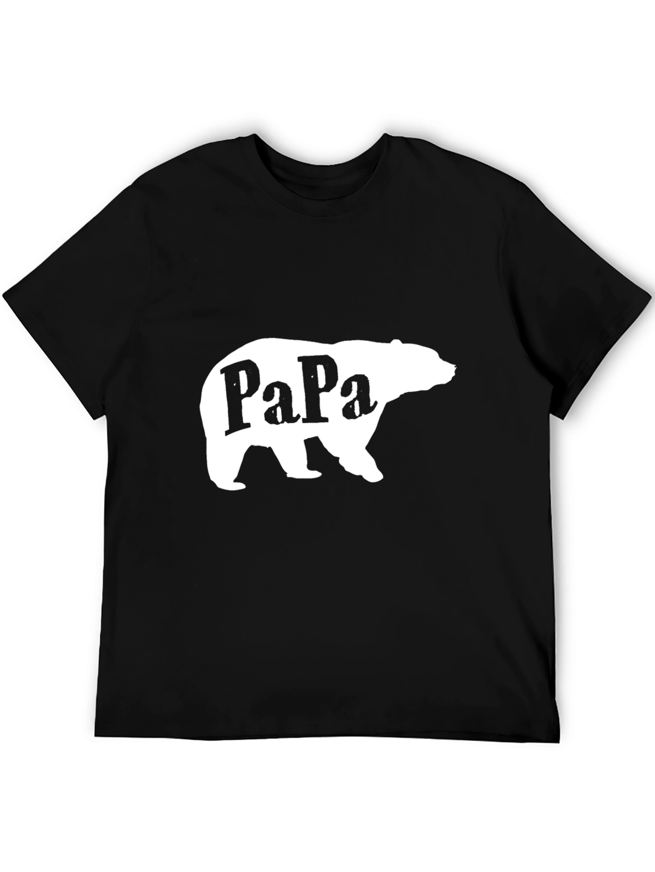 Papa Bear Graphic Tee - Black