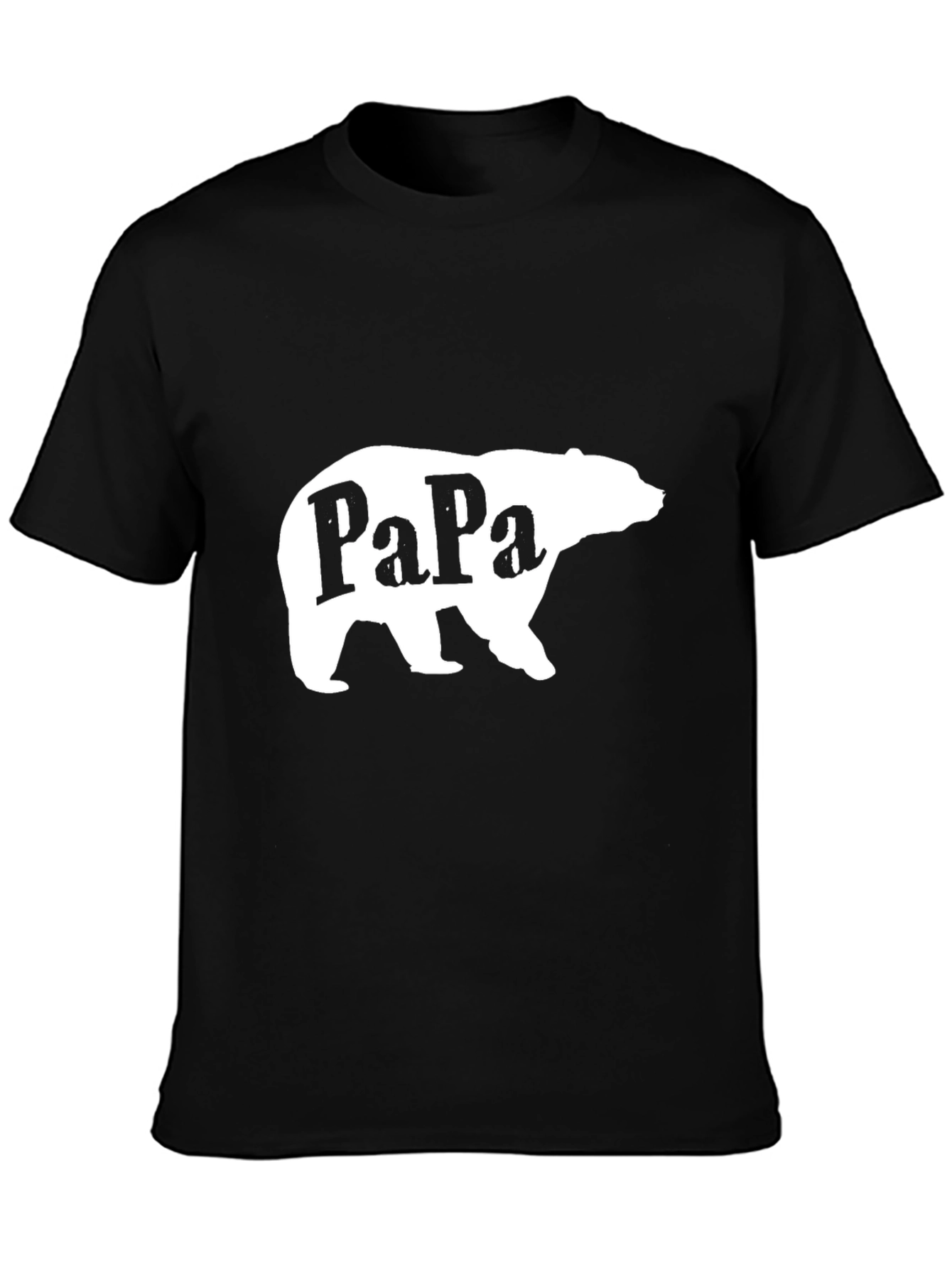 Papa Bear Graphic Tee - Black