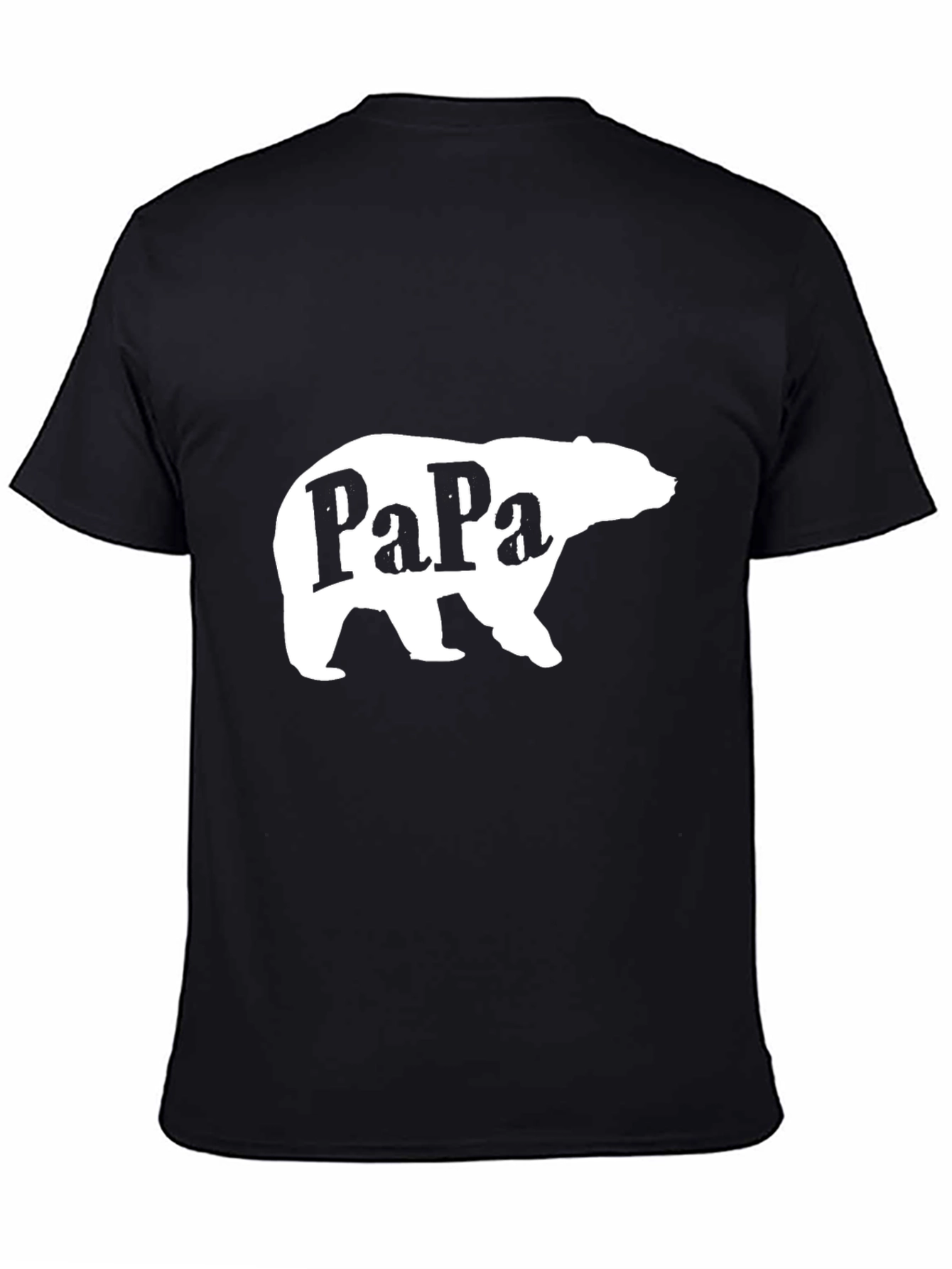 Papa Bear Graphic Tee - Black