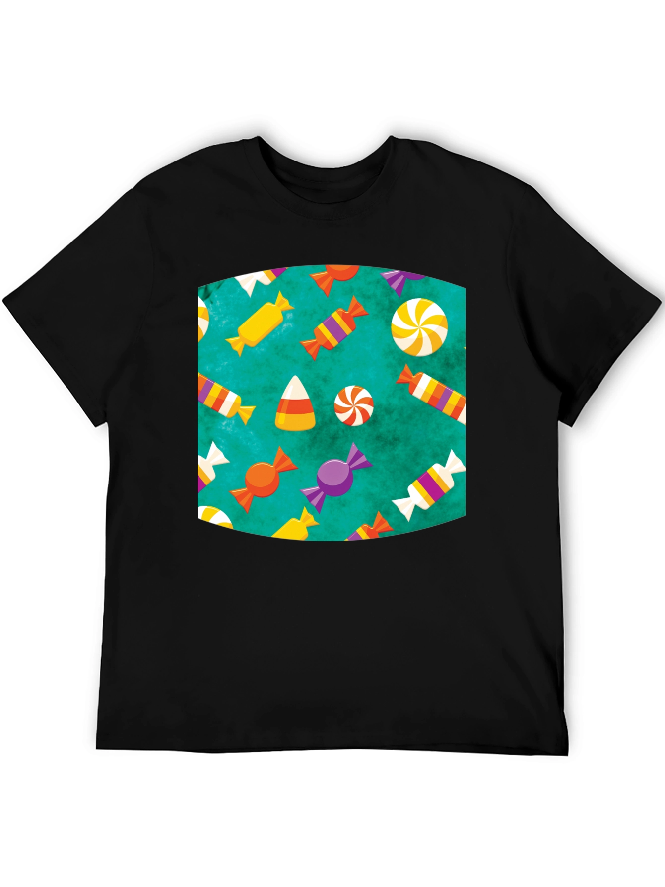 Fun Halloween Candy Pattern T-Shirt