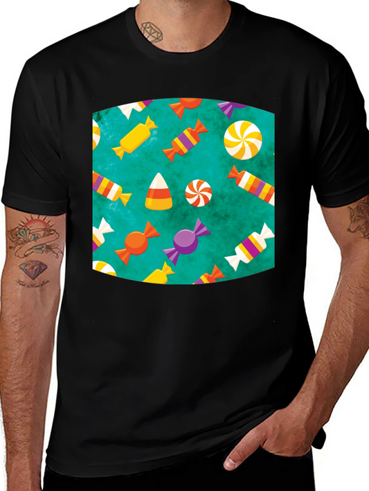 Fun Halloween Candy Pattern T-Shirt