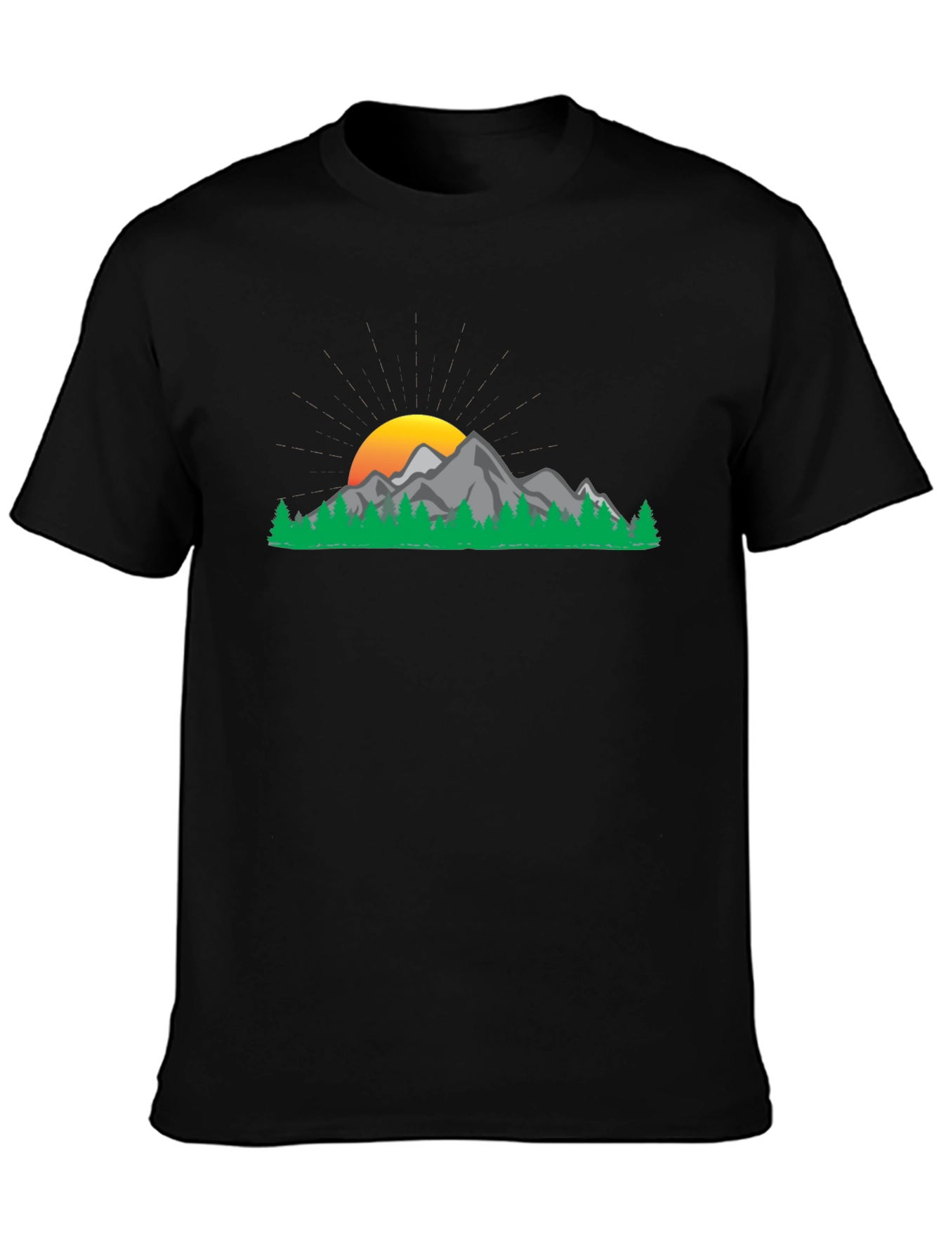 Mountain Sunset Graphic Tee - Nature Inspired Casual Wear