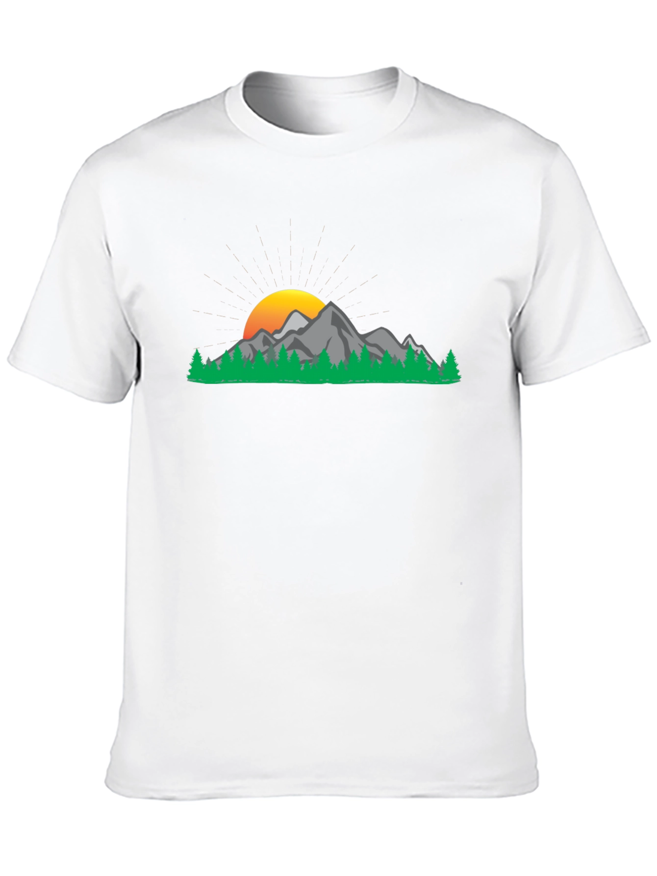 Mountain Sunset Graphic Tee - Nature Inspired Casual Wear