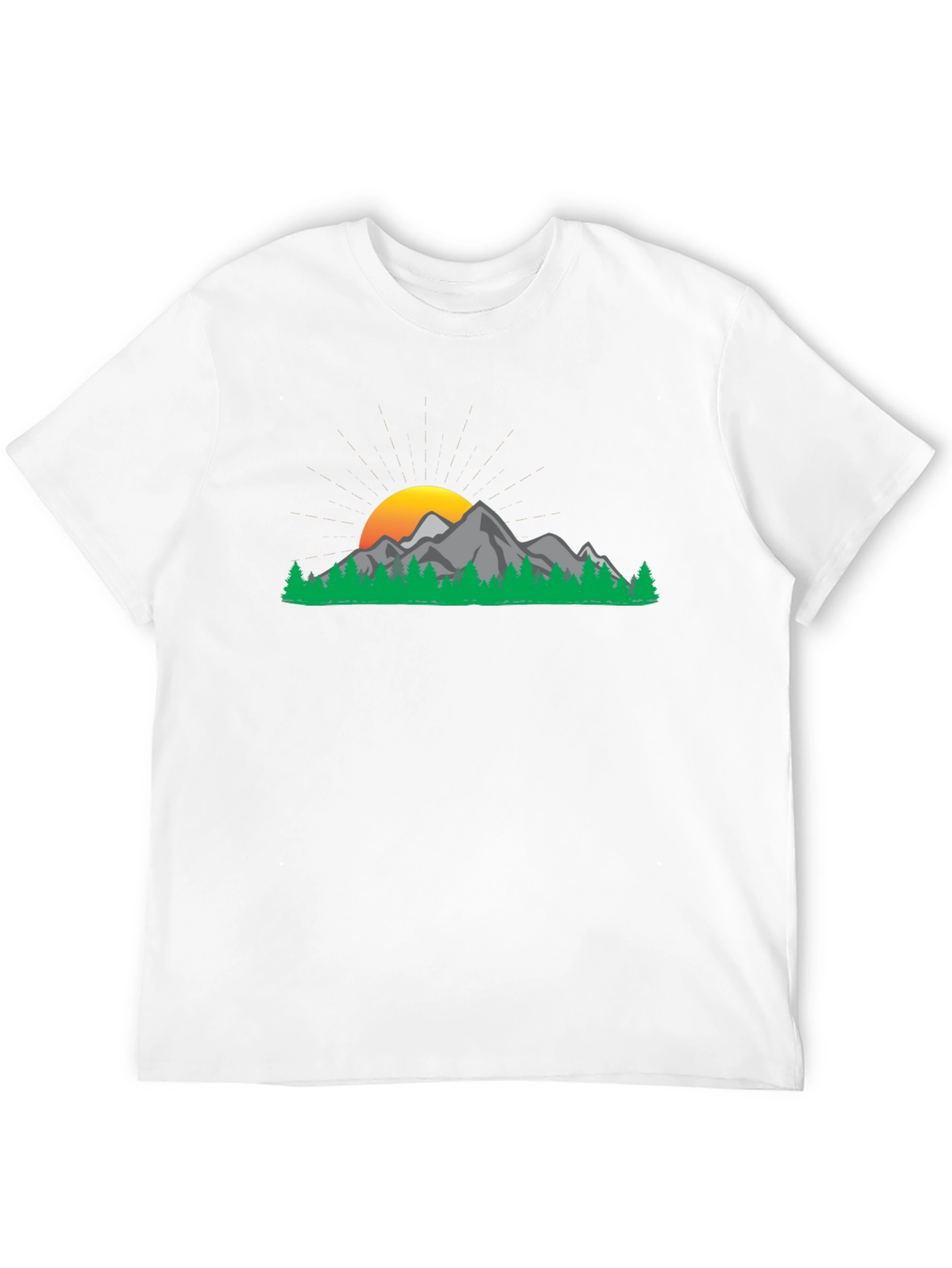 Mountain Sunset Graphic Tee - Nature Inspired Casual Wear