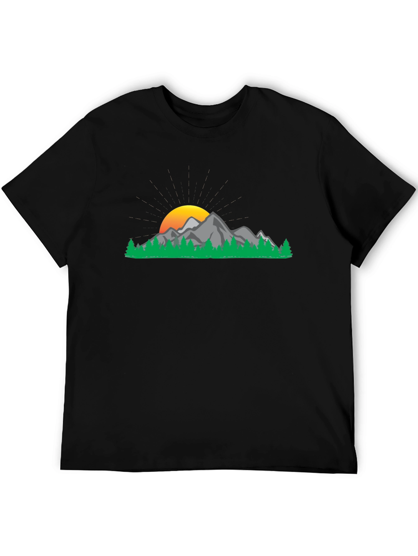Mountain Sunset Graphic Tee - Nature Inspired Casual Wear