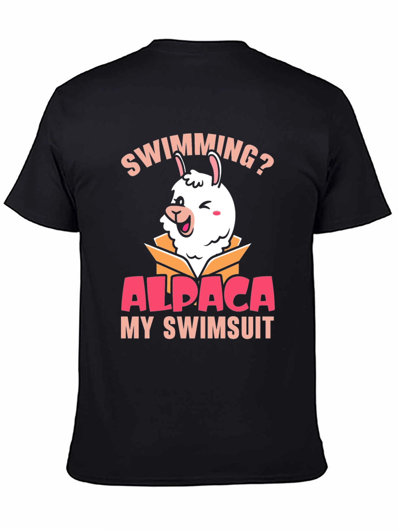 Swimming Alpaca T-Shirt - Funny Summer Tee