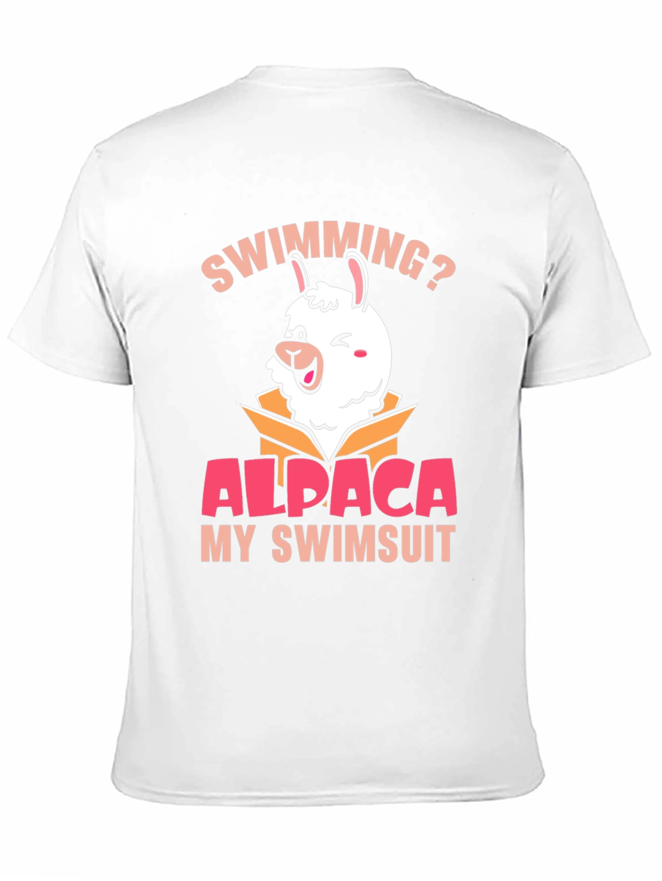 Swimming Alpaca T-Shirt - Funny Summer Tee