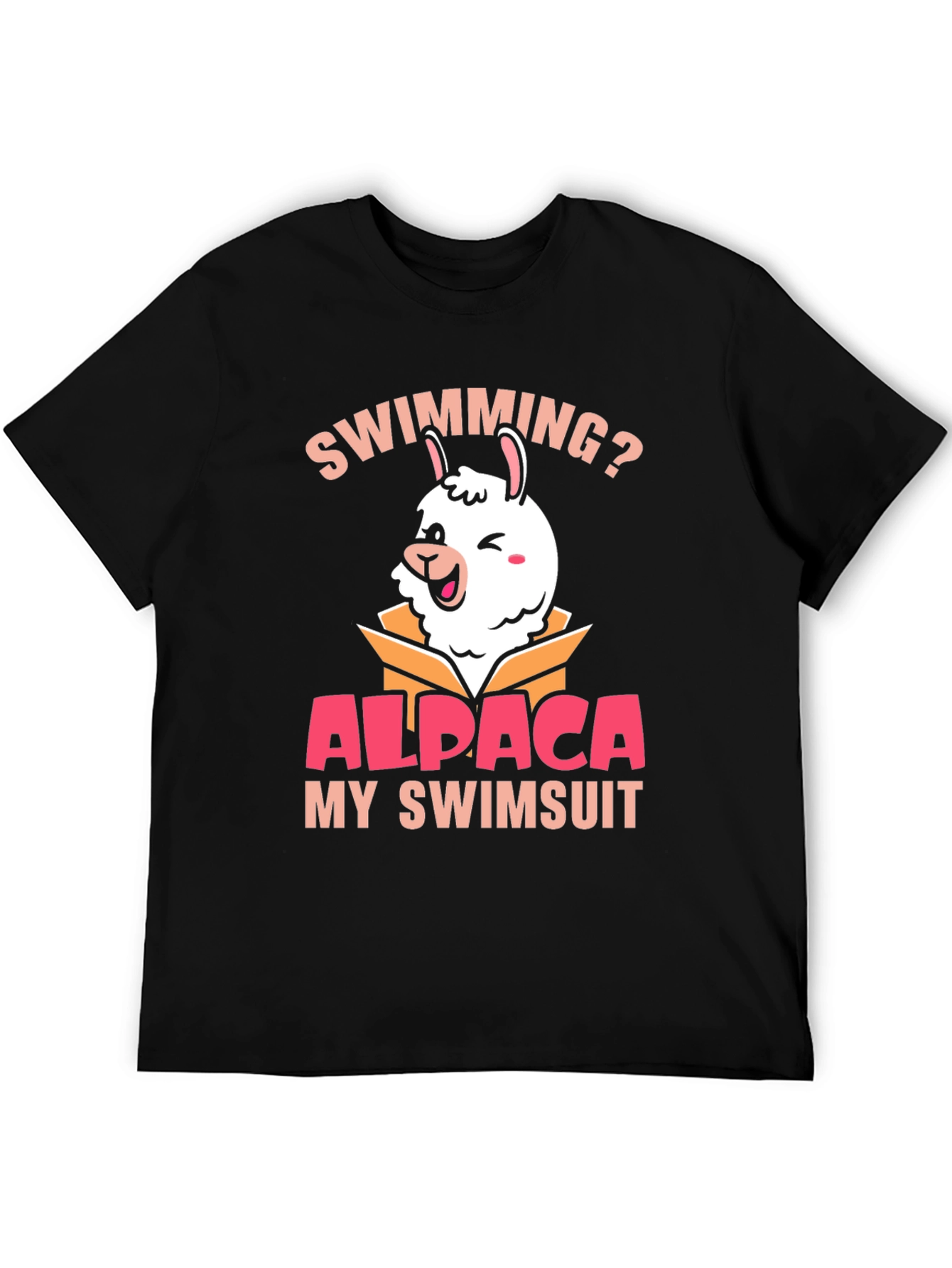 Swimming Alpaca T-Shirt - Funny Summer Tee