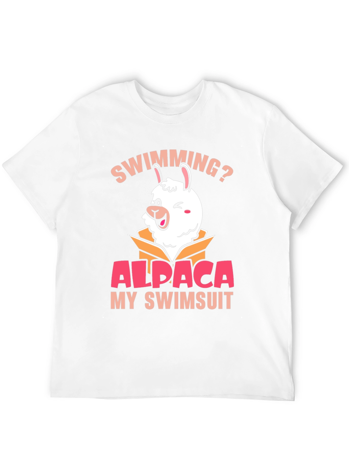Swimming Alpaca T-Shirt - Funny Summer Tee