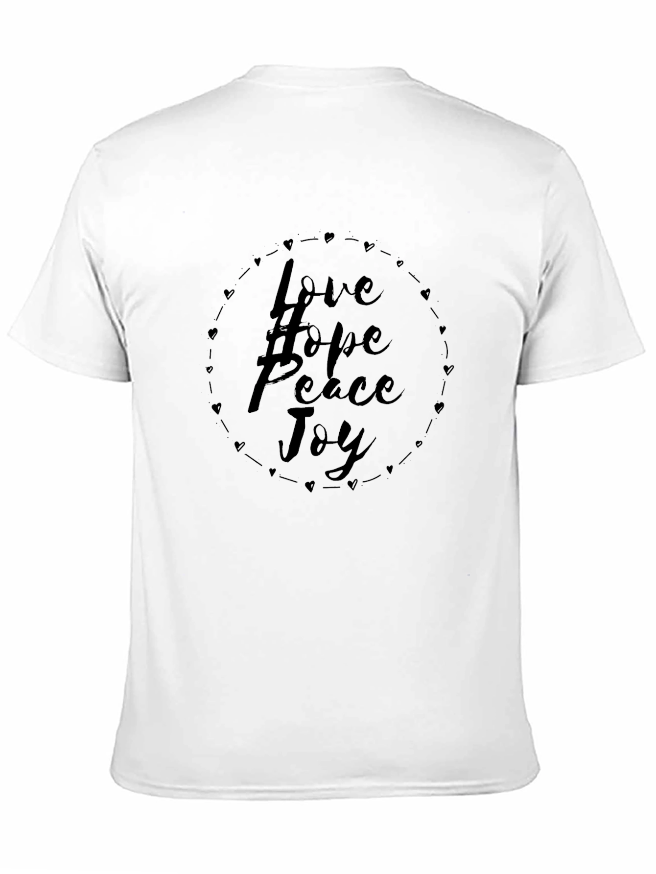 Love Hope Peace Joy Black Graphic Tee