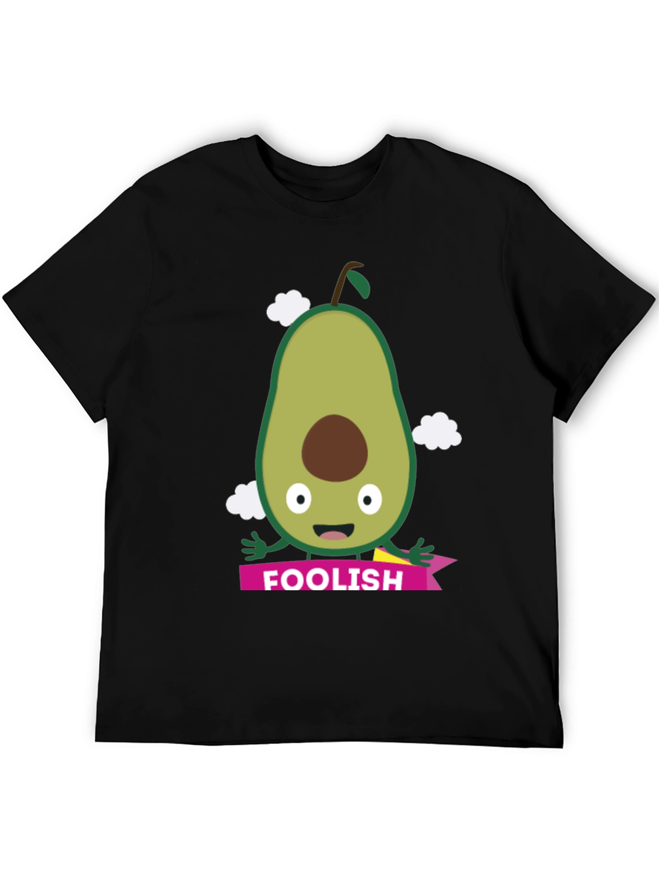 Foolish Avocado Graphic T-Shirt - Unisex Black Tee