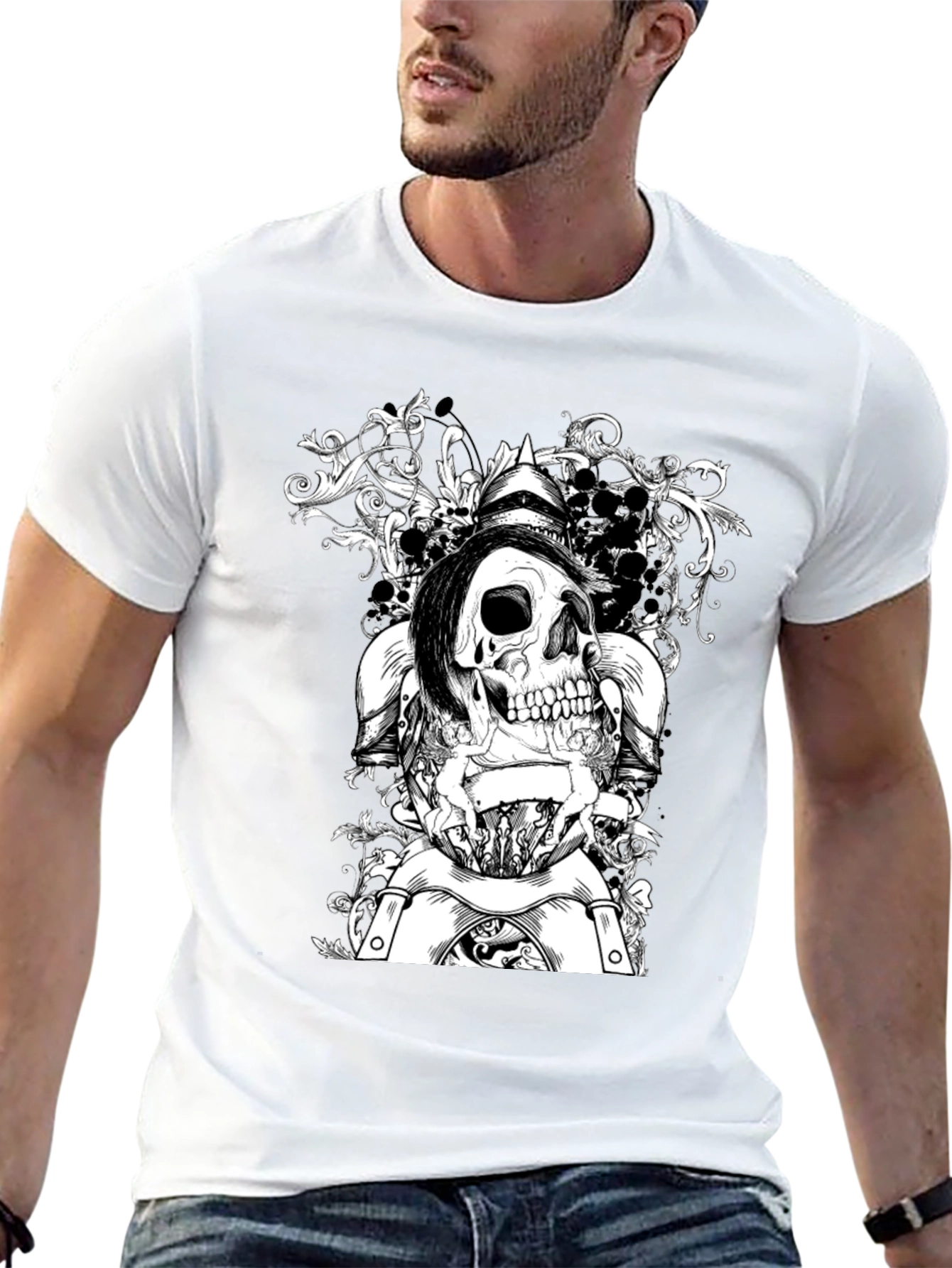 Skull Knight T-Shirt - Edgy Graphic Tee