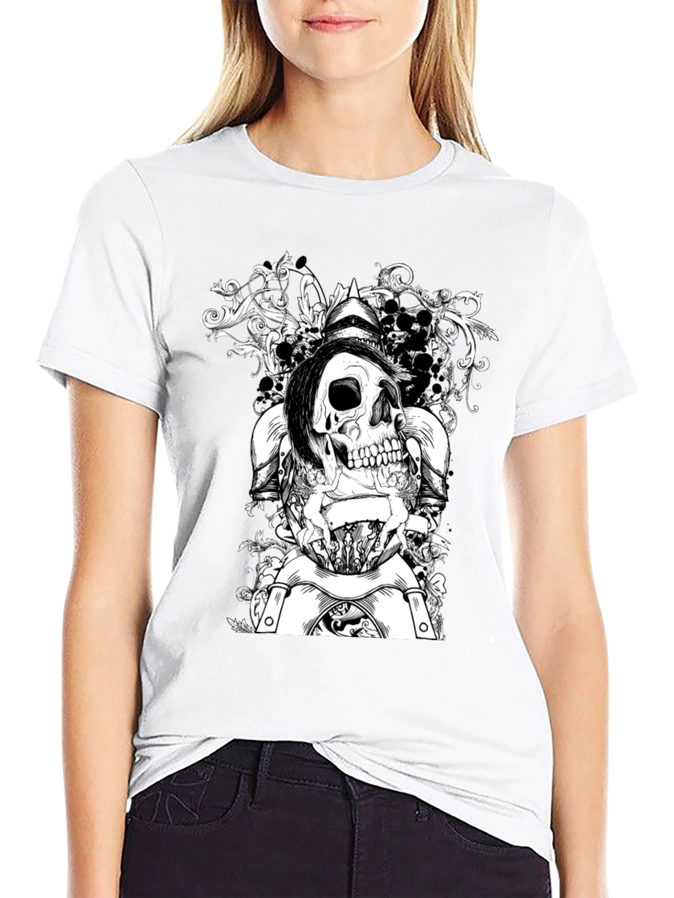 Skull Knight T-Shirt - Edgy Graphic Tee