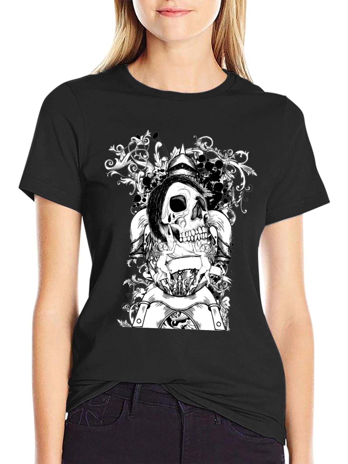 Skull Knight T-Shirt - Edgy Graphic Tee