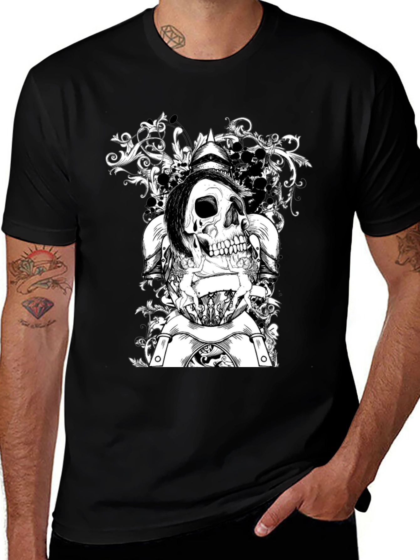 Skull Knight T-Shirt - Edgy Graphic Tee