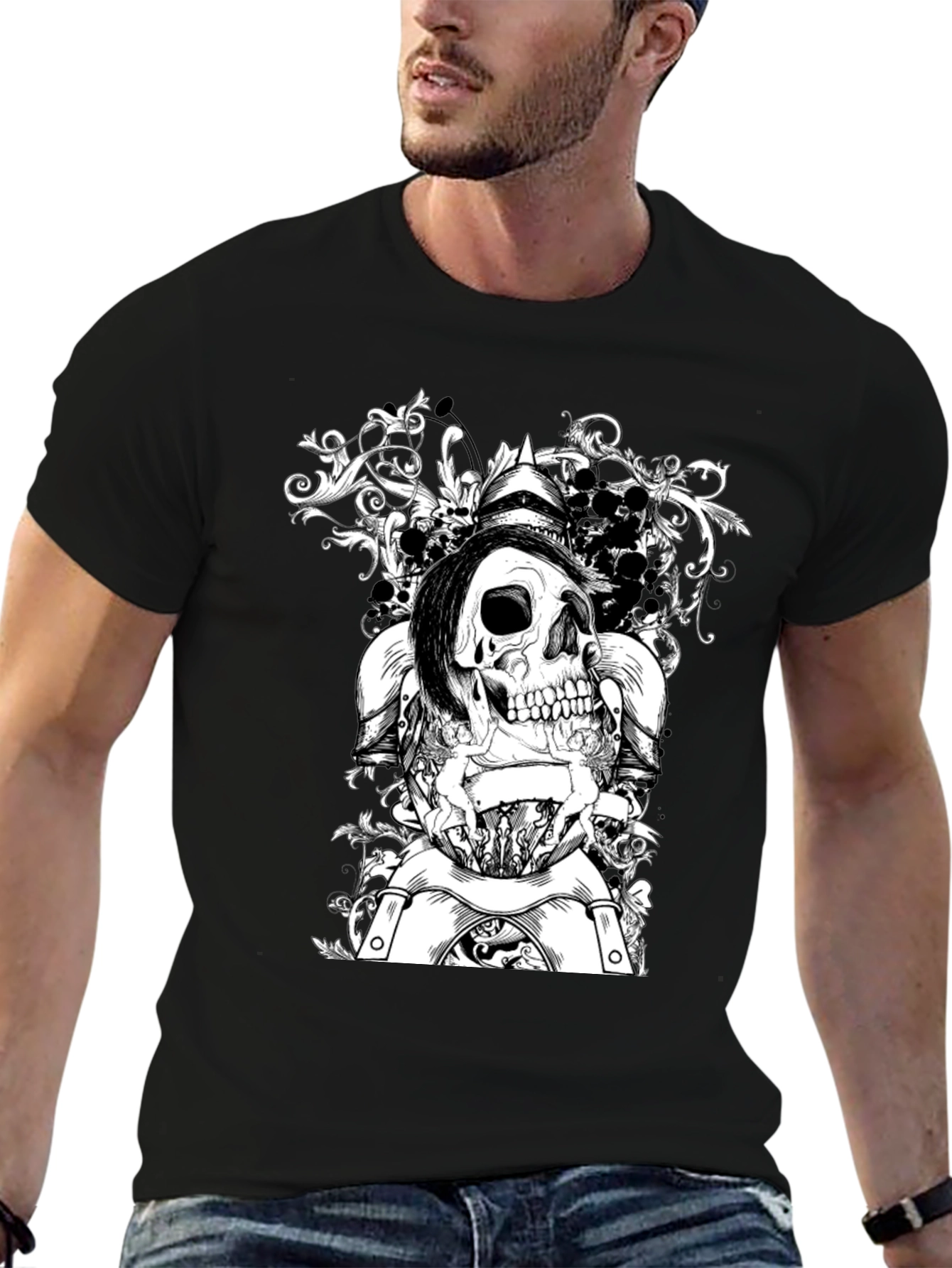 Skull Knight T-Shirt - Edgy Graphic Tee