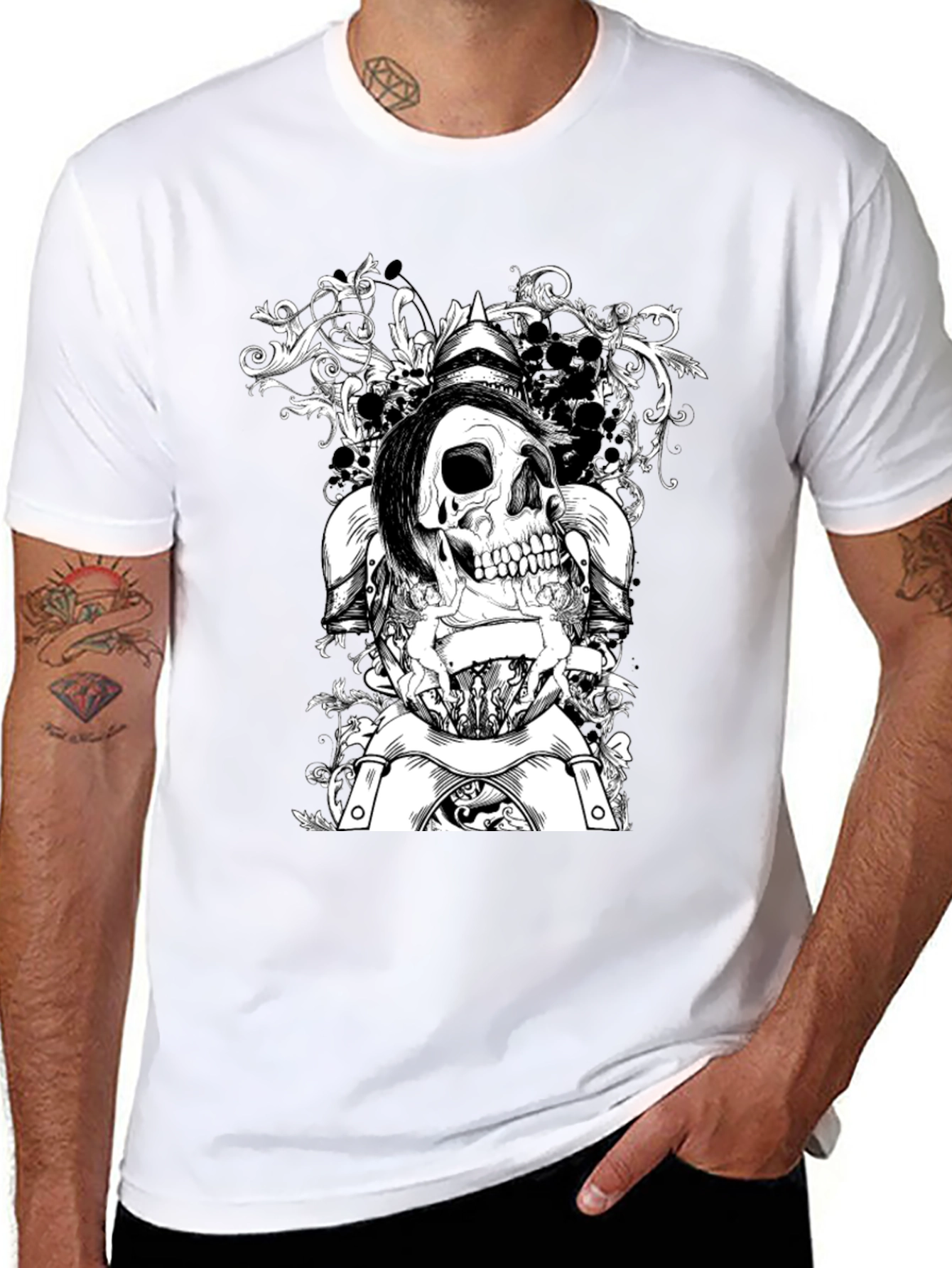 Skull Knight T-Shirt - Edgy Graphic Tee