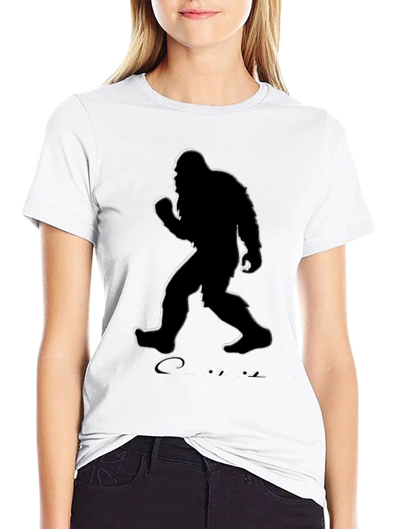 Bigfoot Silhouette Graphic T-Shirt