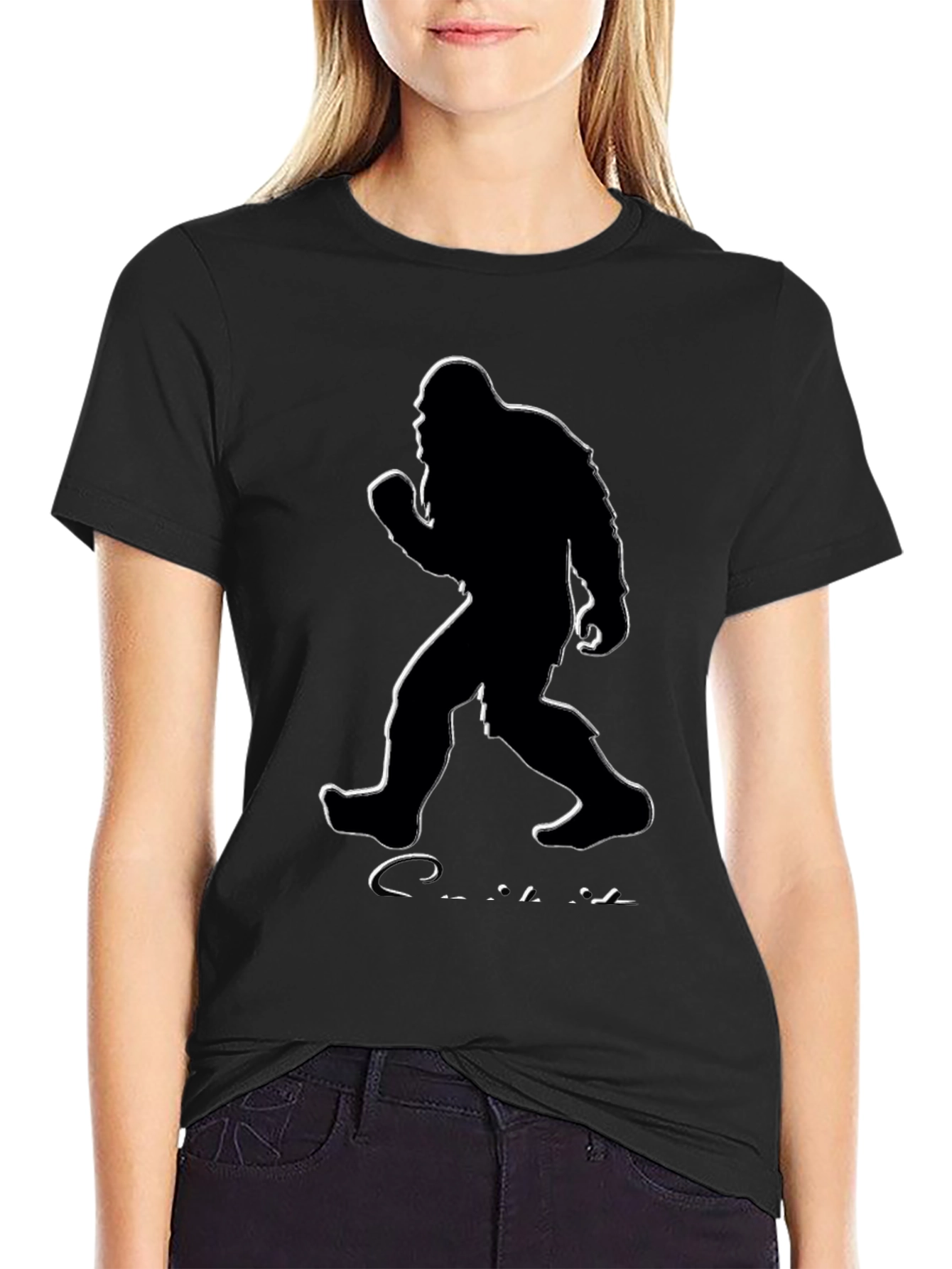 Bigfoot Silhouette Graphic T-Shirt