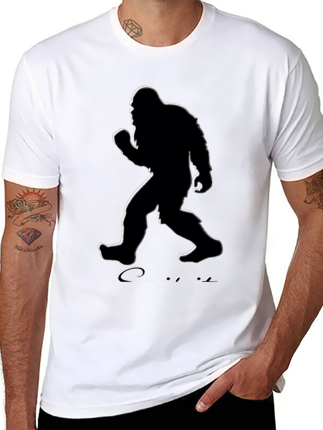 Bigfoot Silhouette Graphic T-Shirt