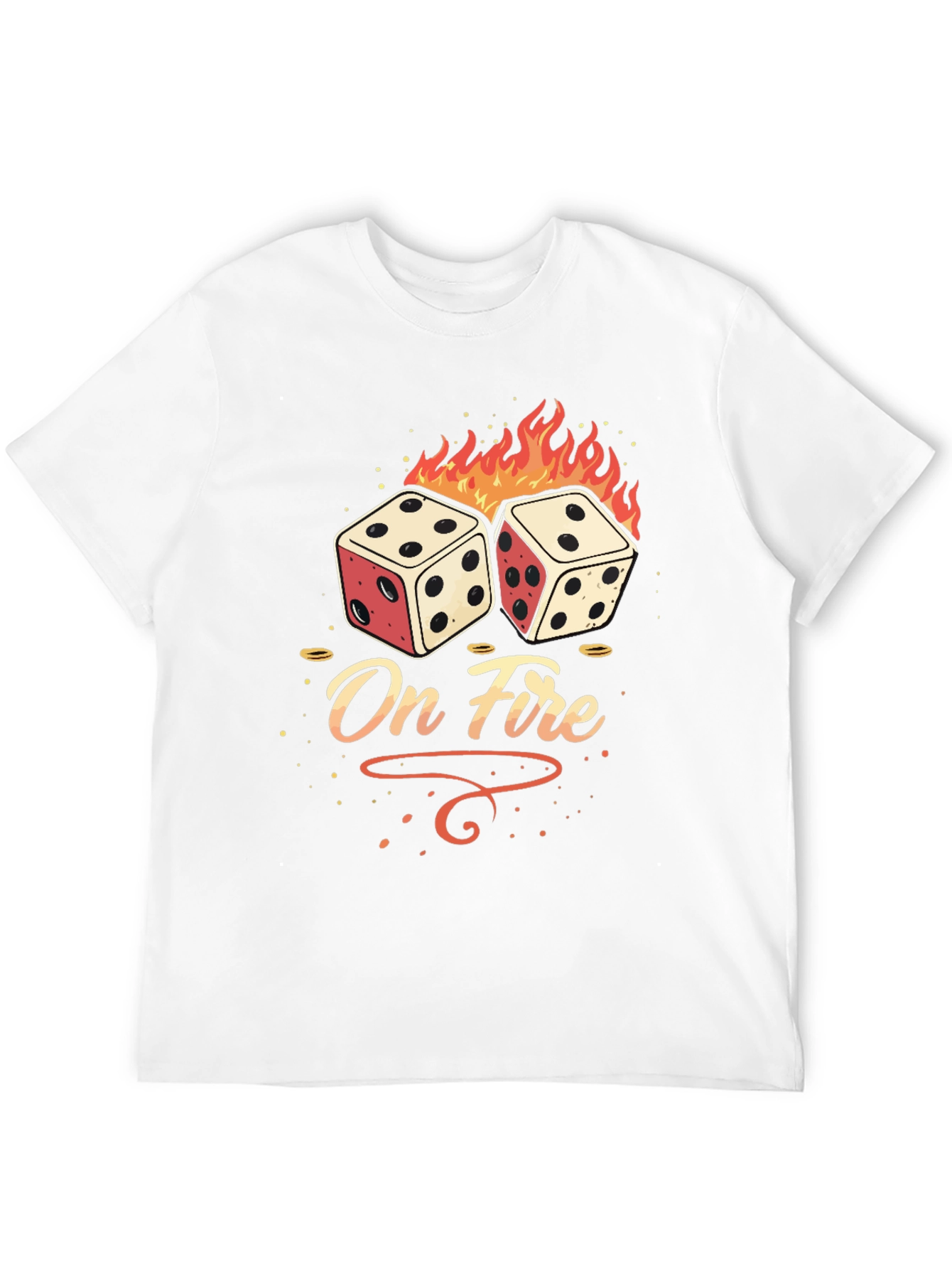On Fire Dice Graphic Tee