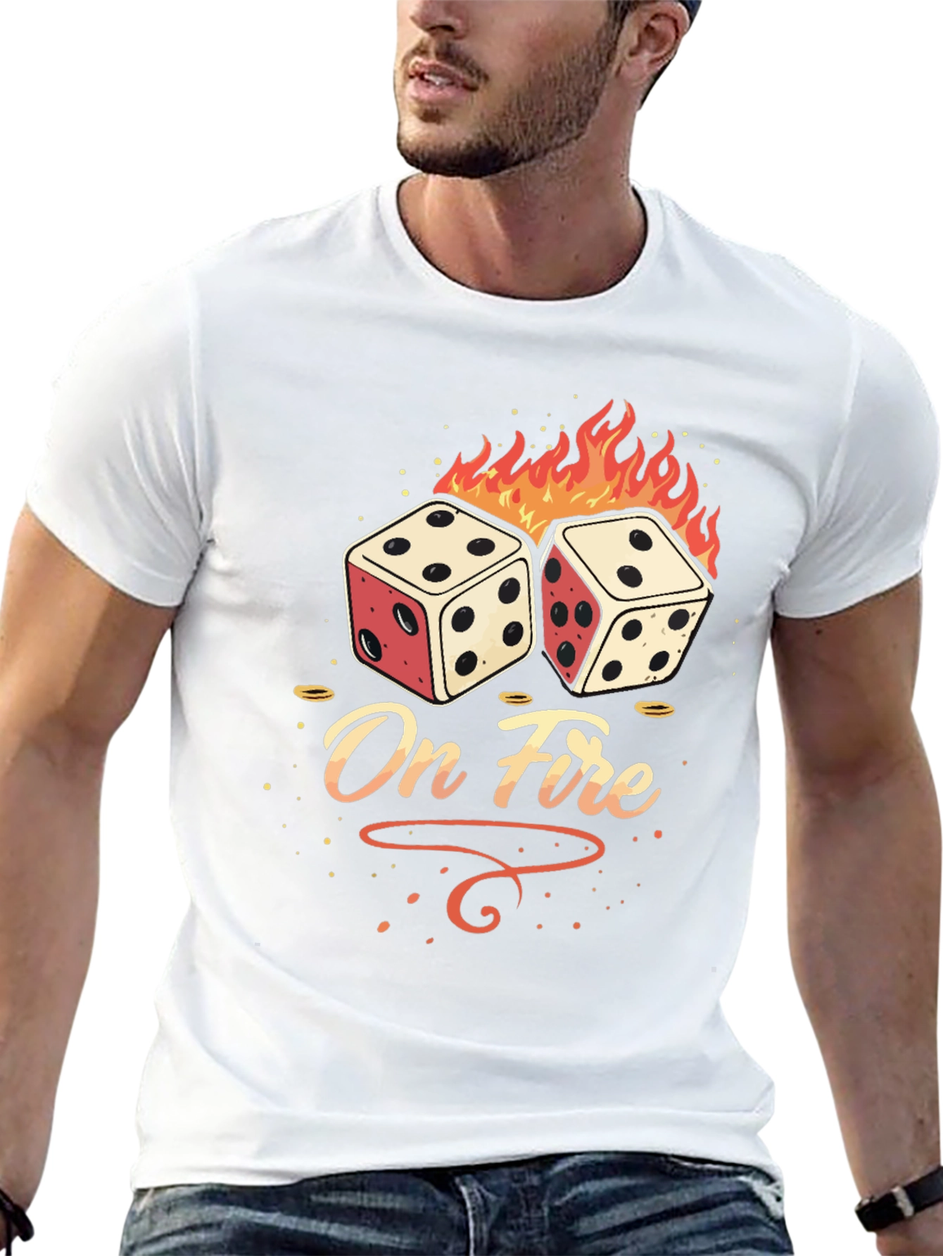 On Fire Dice Graphic Tee