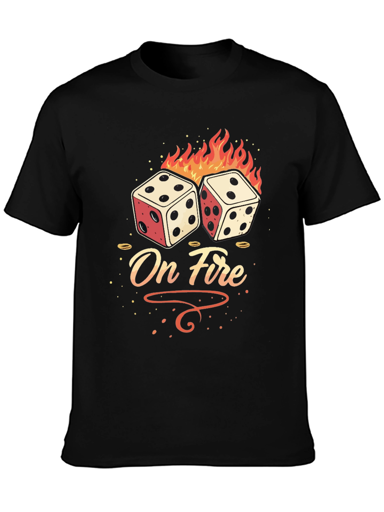 On Fire Dice Graphic Tee