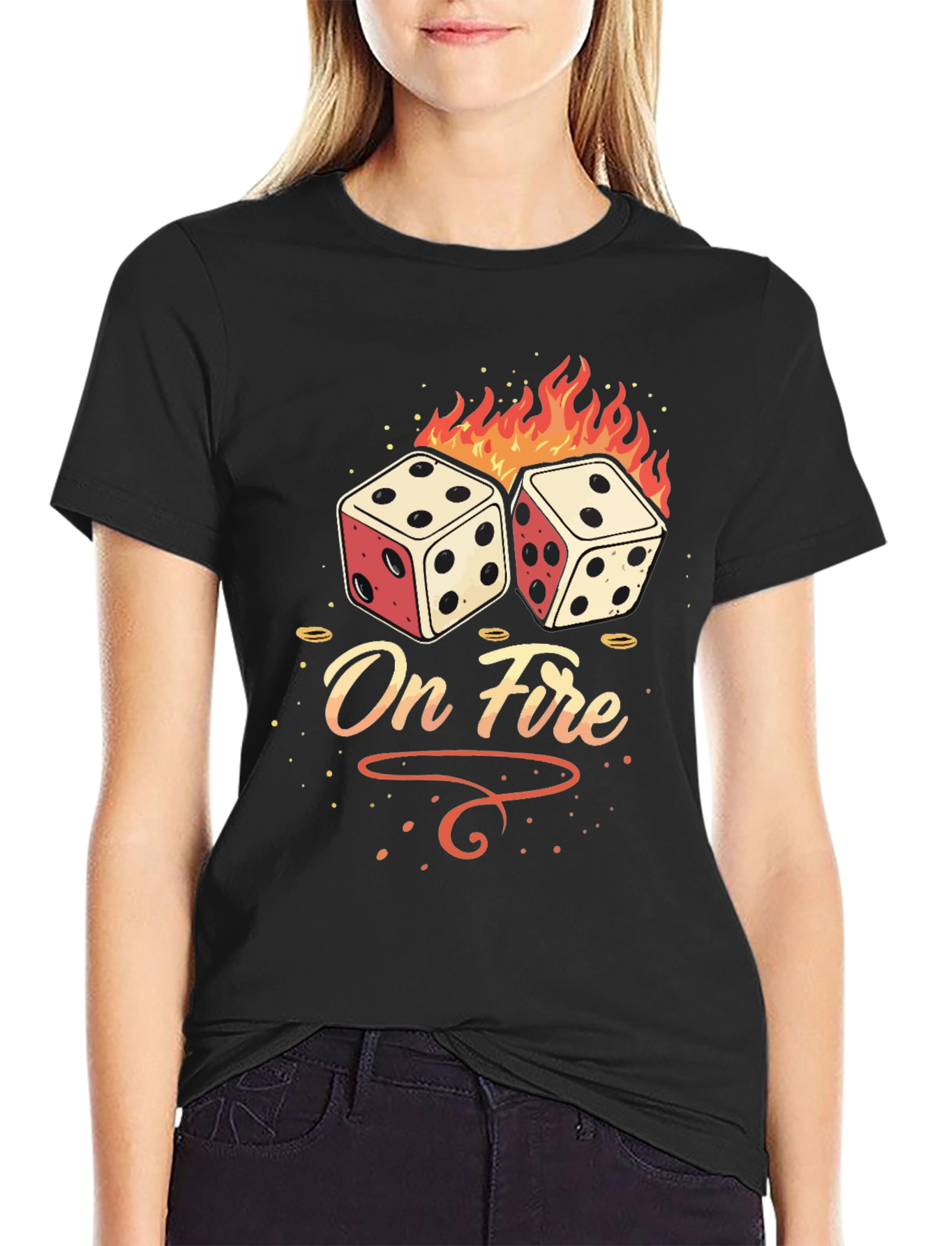 On Fire Dice Graphic Tee