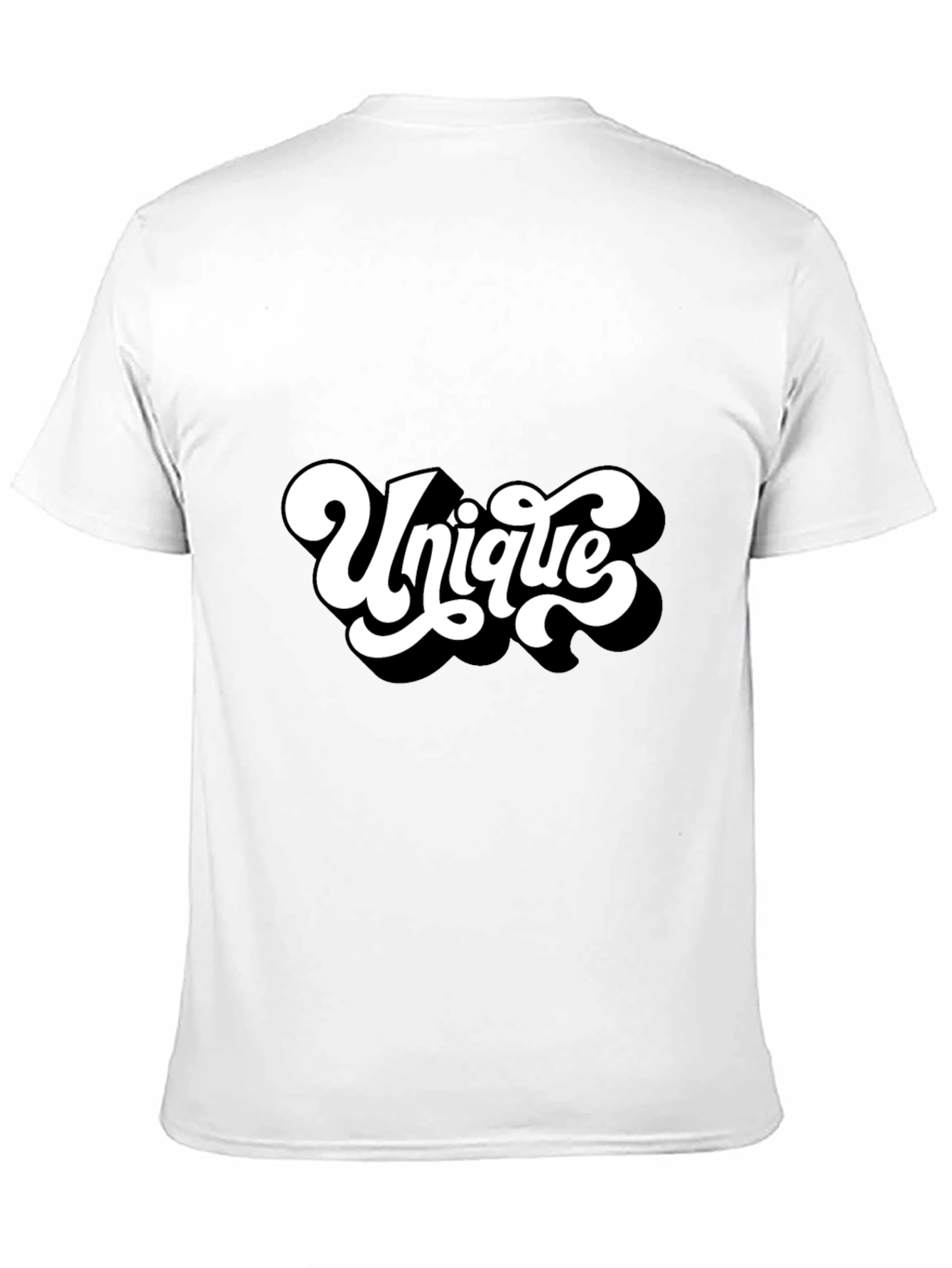 Unique Graphic Tee - Black Cotton Casual T-Shirt