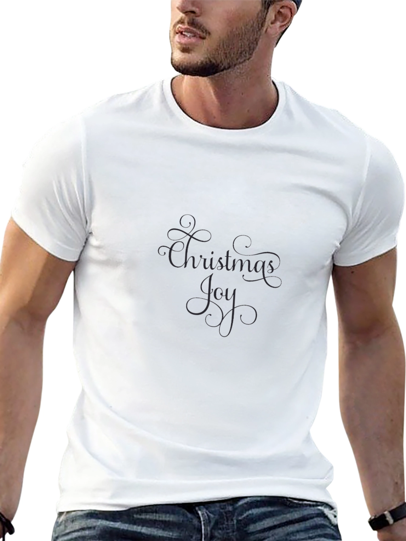 Christmas Joy Black T-Shirt