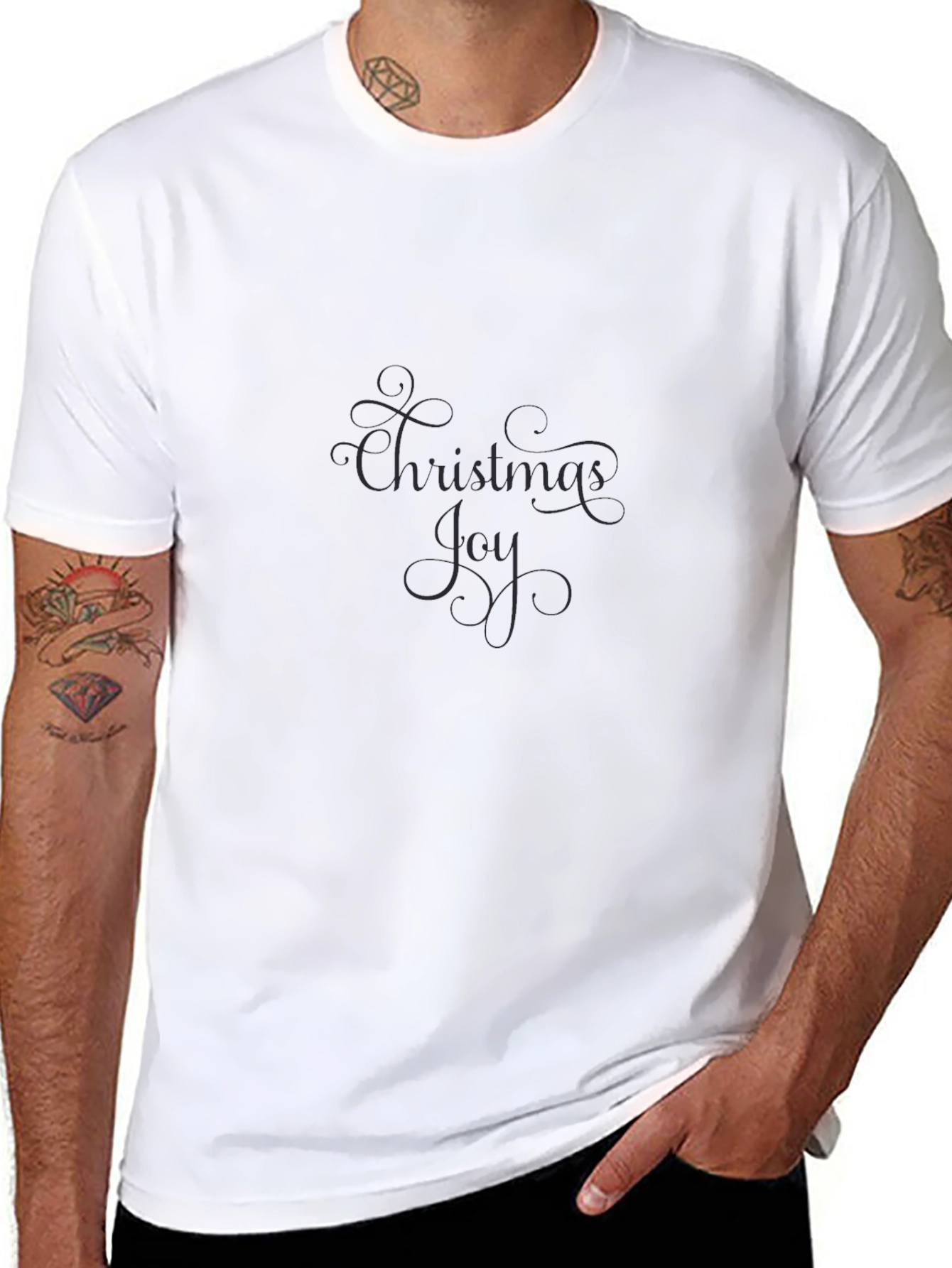 Christmas Joy Black T-Shirt