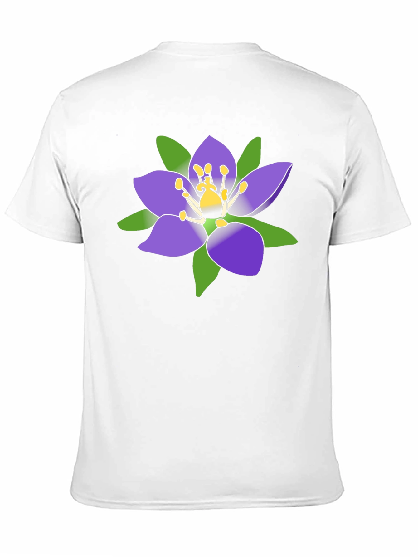Floral T-Shirt - Purple Flower Graphic Tee