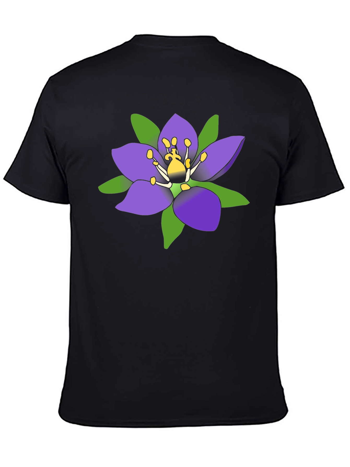 Floral T-Shirt - Purple Flower Graphic Tee