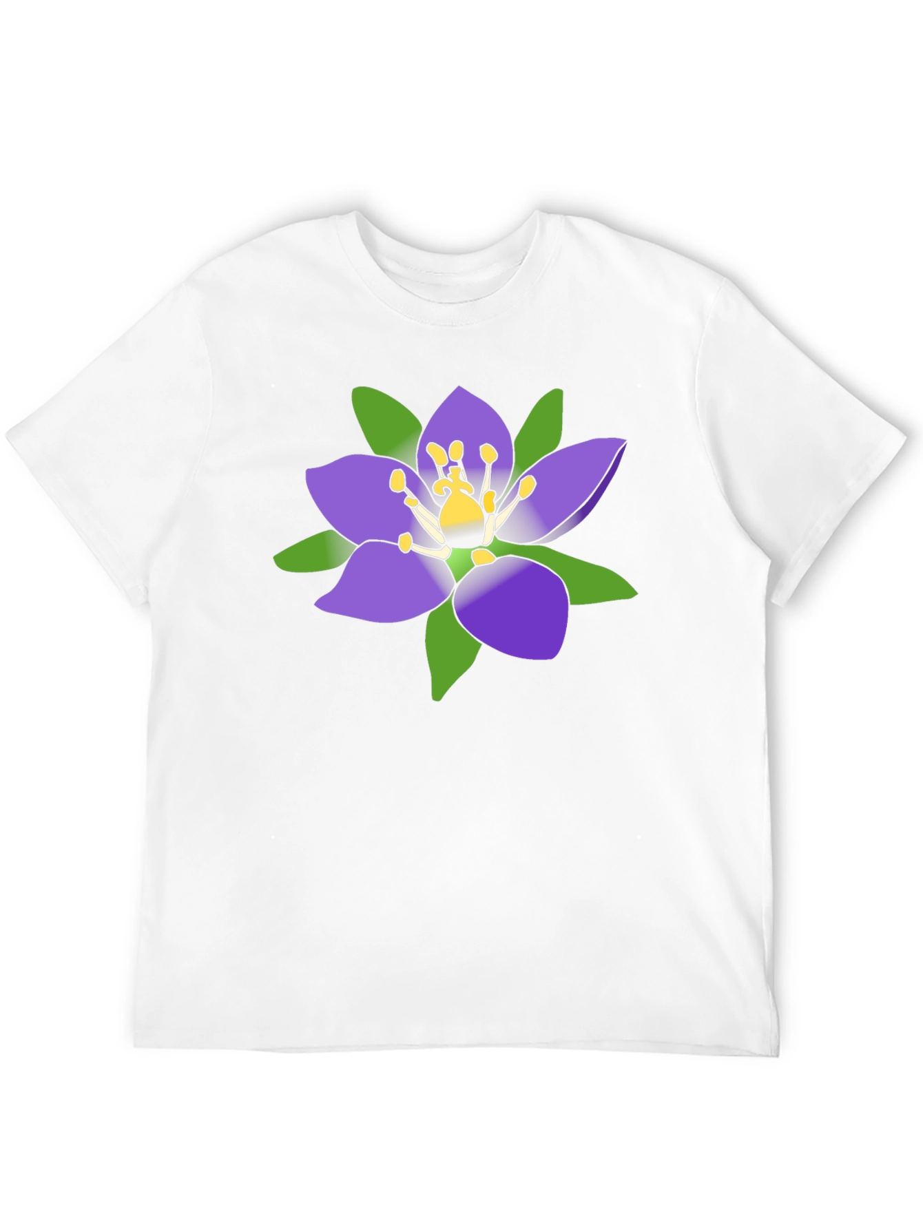 Floral T-Shirt - Purple Flower Graphic Tee