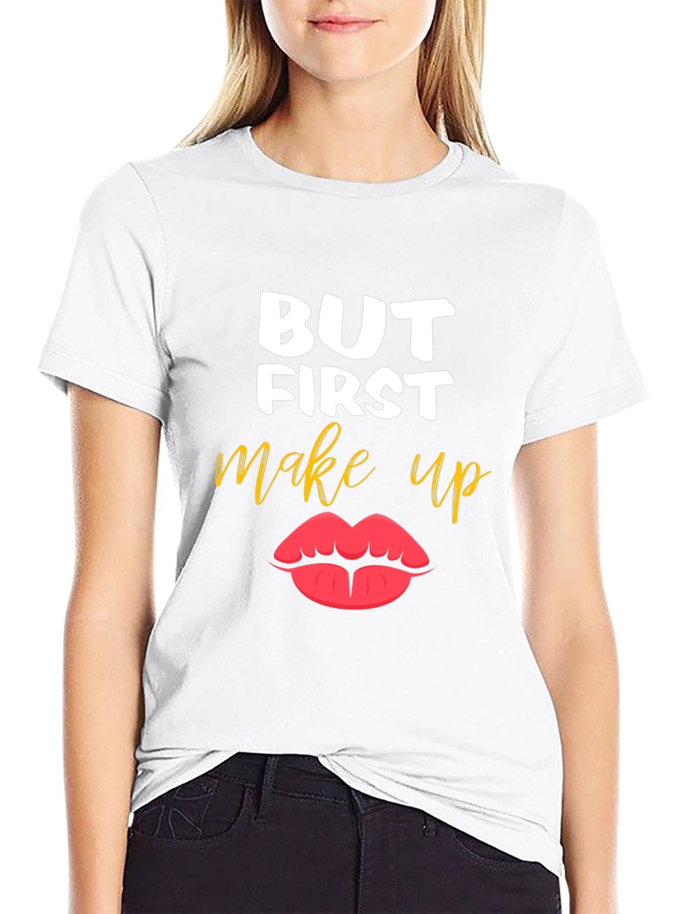 But First Makeup T-Shirt - Stylish Graphic Tee