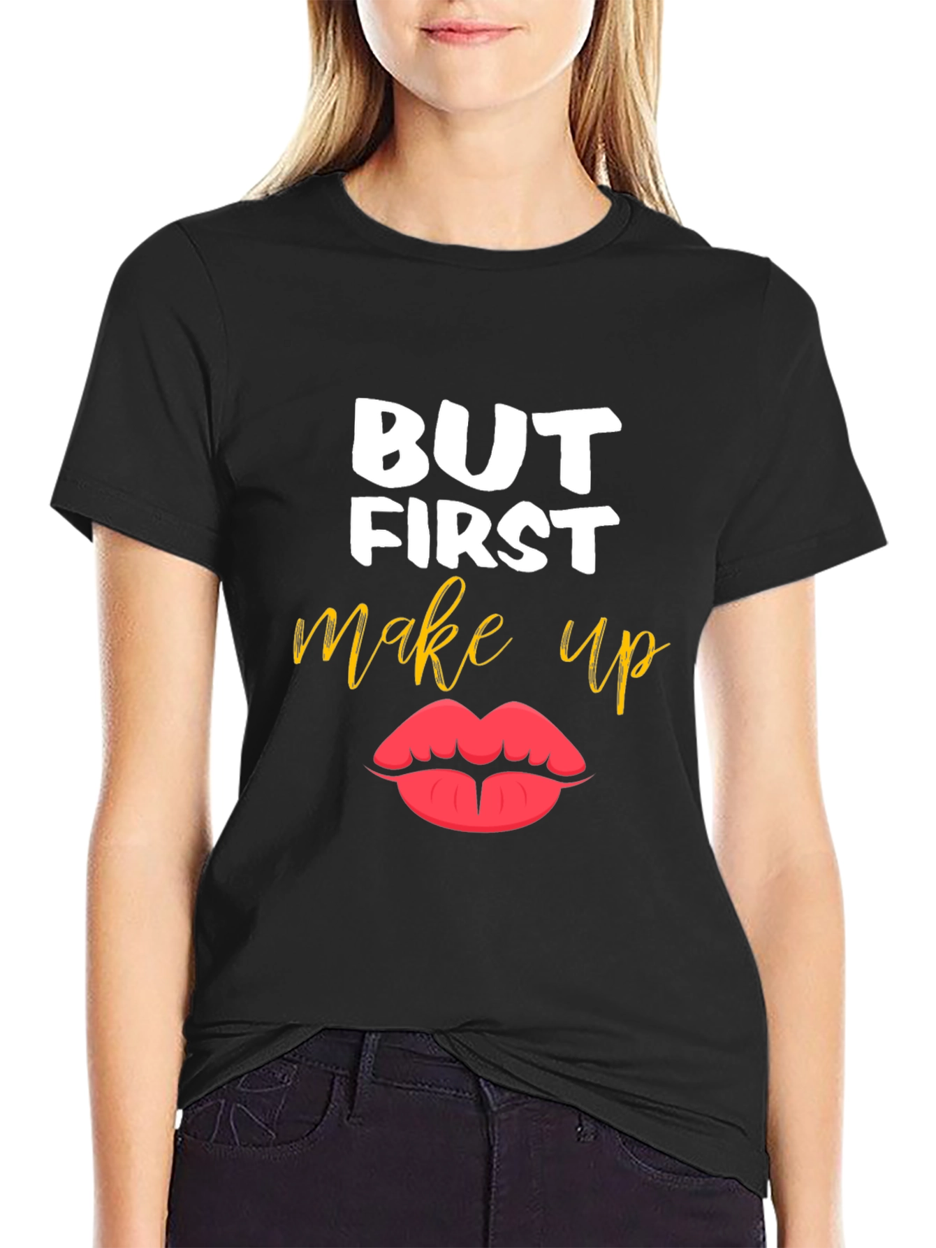 But First Makeup T-Shirt - Stylish Graphic Tee