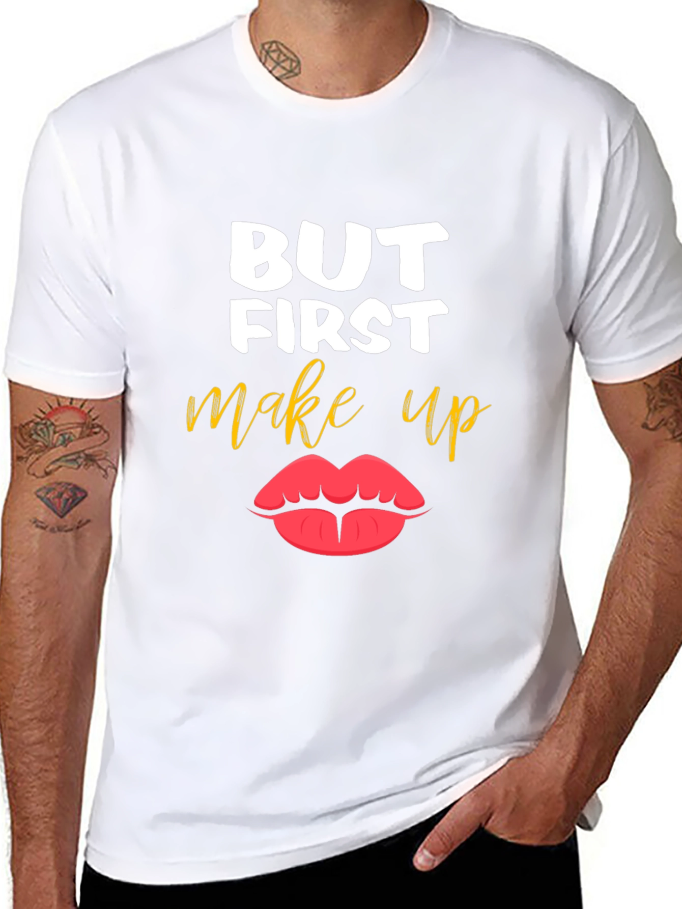 But First Makeup T-Shirt - Stylish Graphic Tee