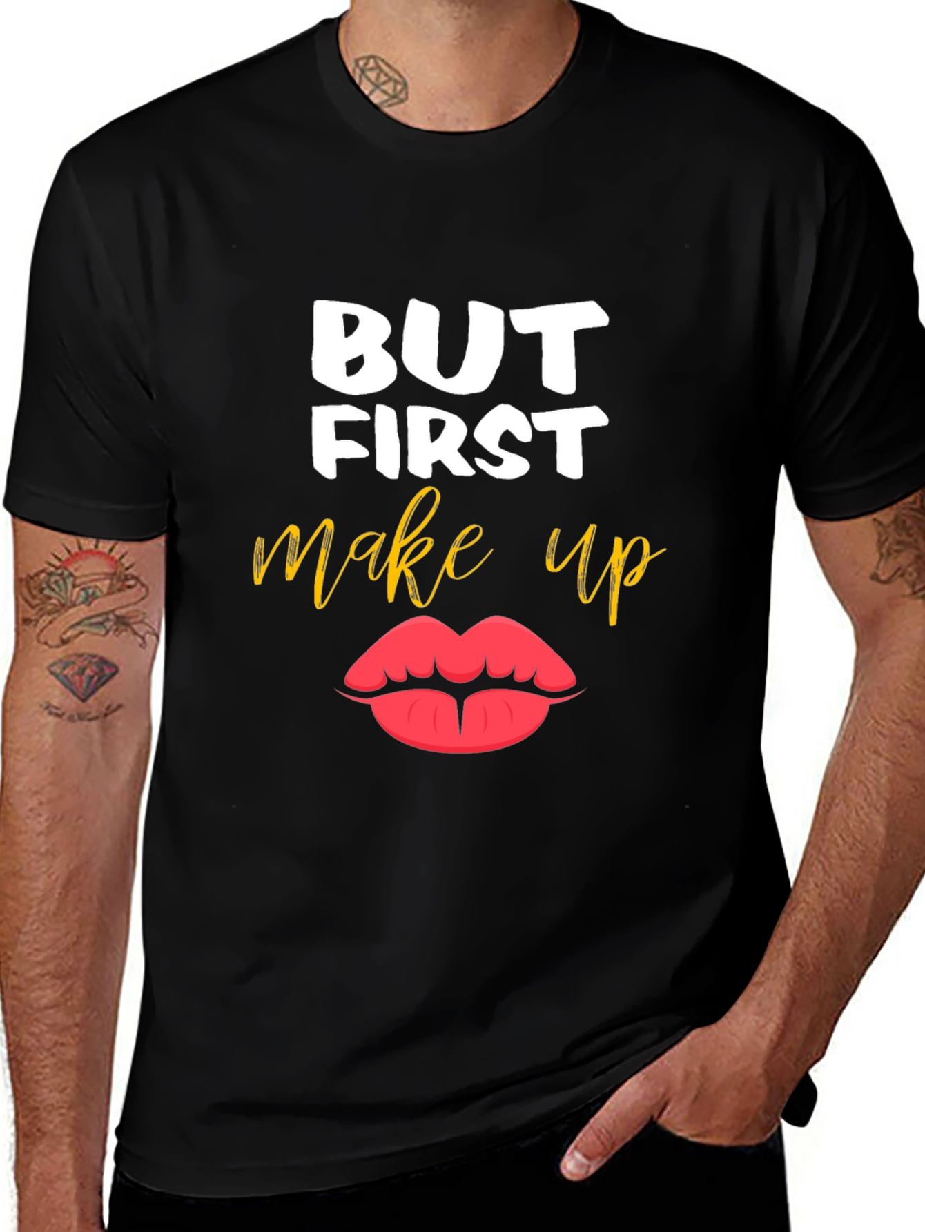 But First Makeup T-Shirt - Stylish Graphic Tee