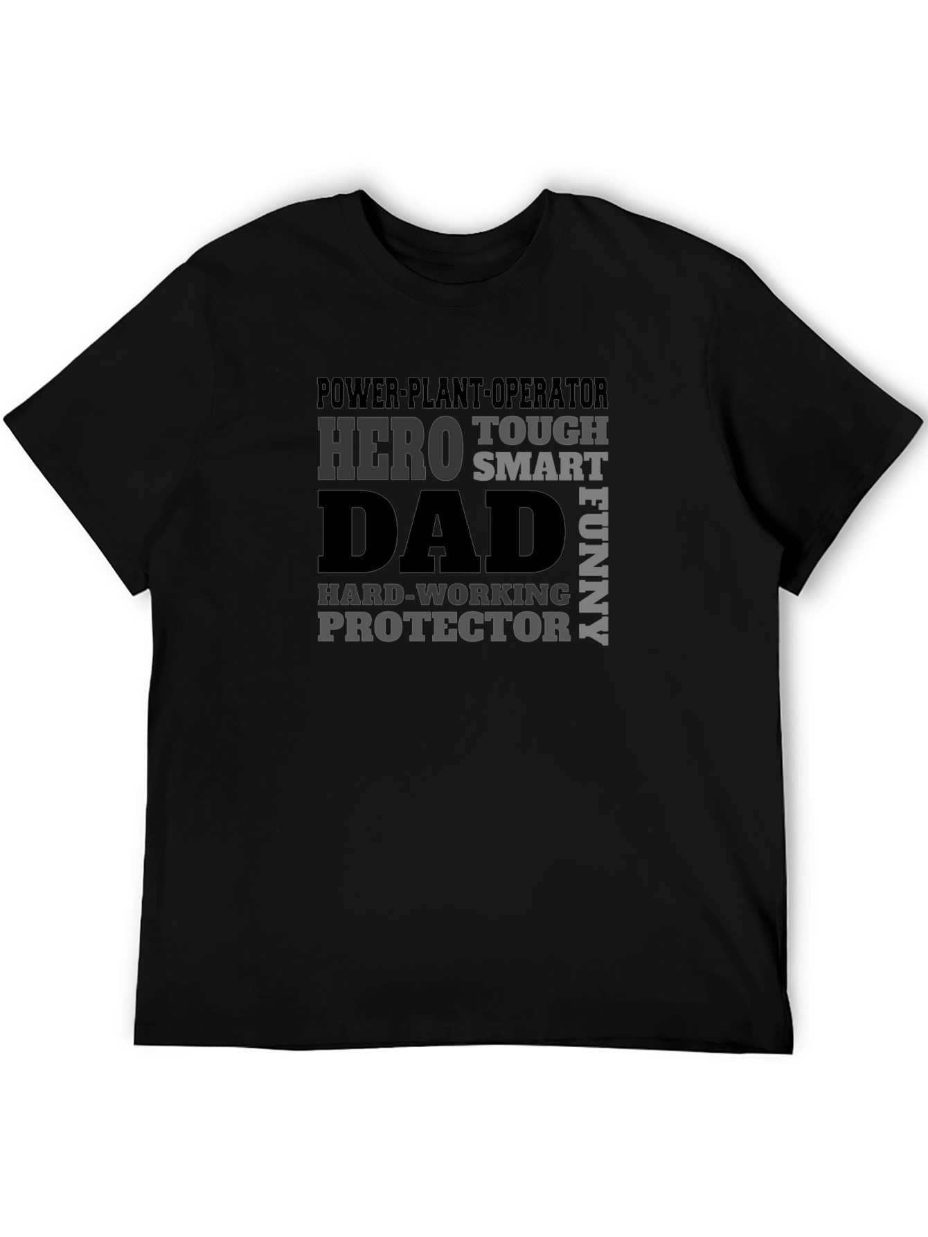 Power Plant Operator Dad Hero Graphic Tee