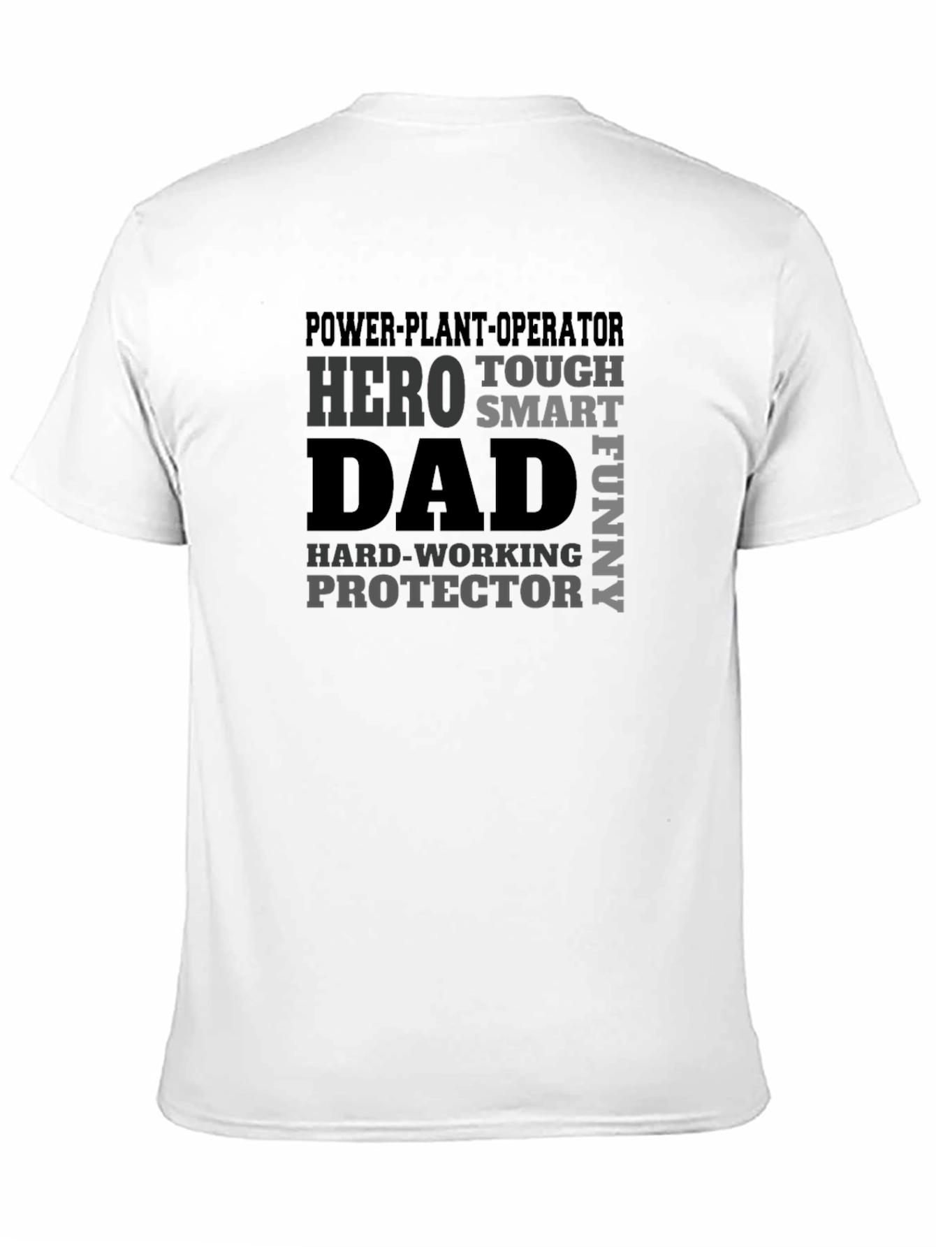 Power Plant Operator Dad Hero Graphic Tee