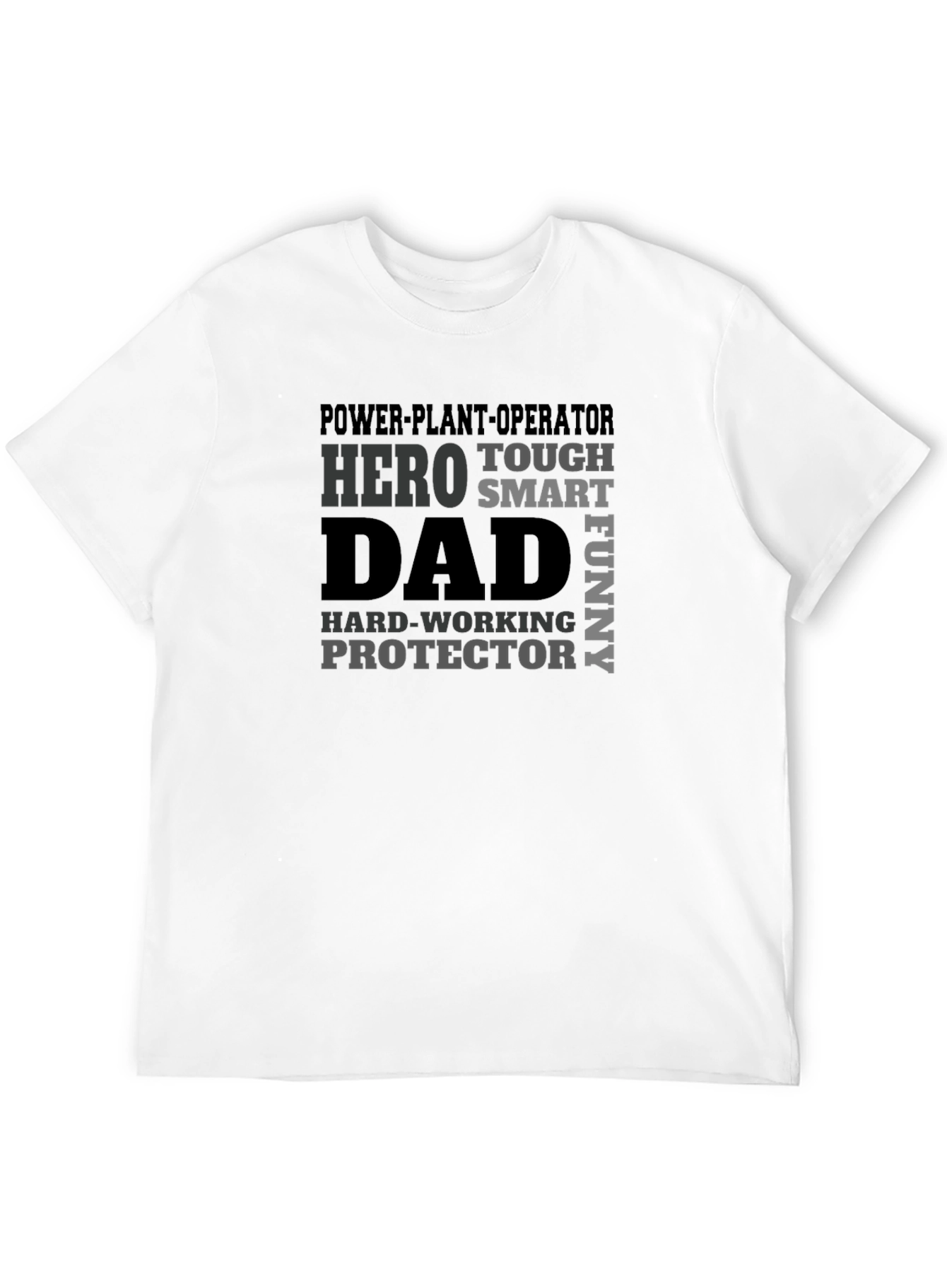 Power Plant Operator Dad Hero Graphic Tee