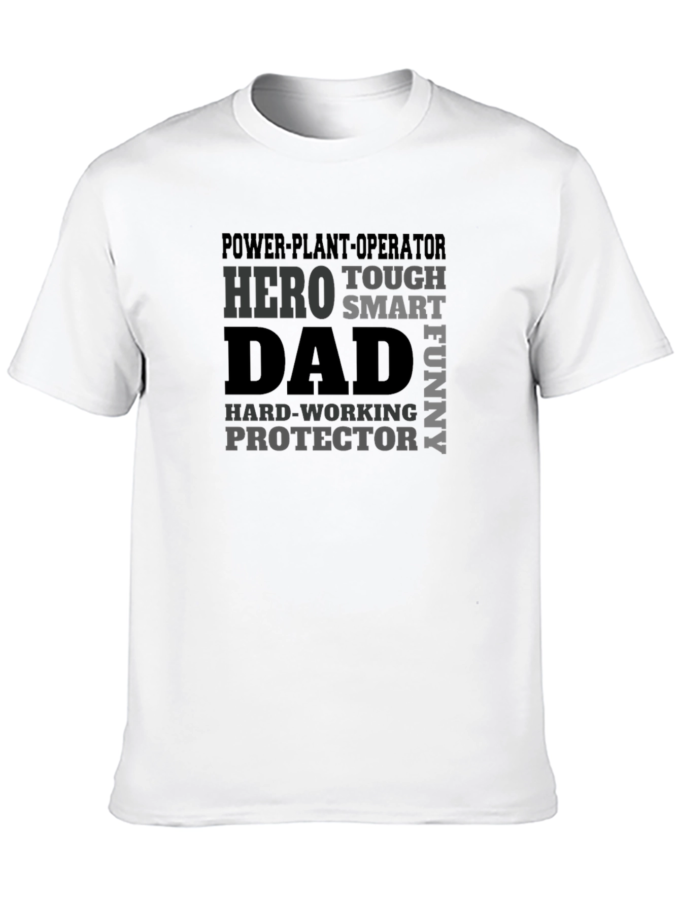 Power Plant Operator Dad Hero Graphic Tee