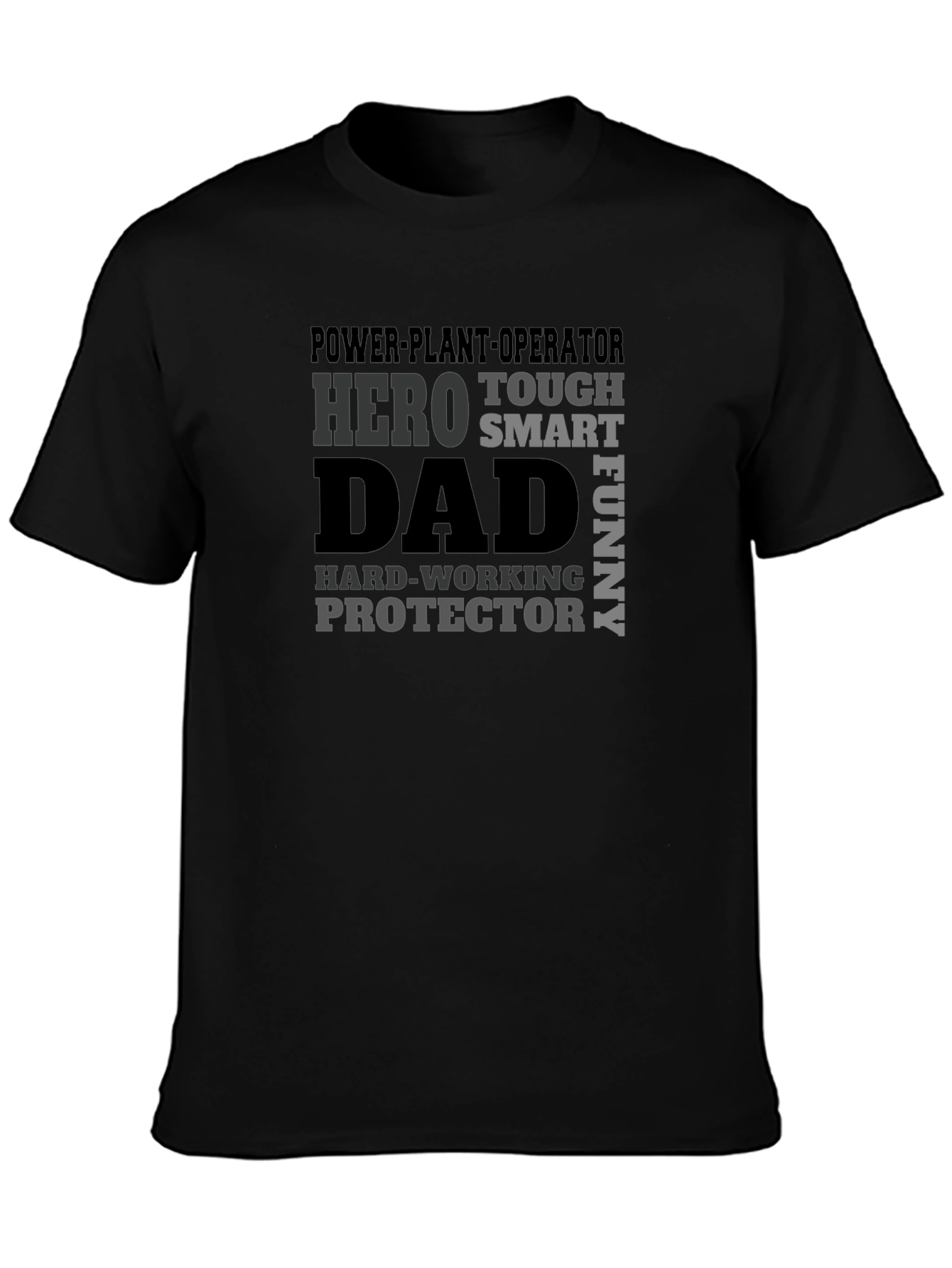 Power Plant Operator Dad Hero Graphic Tee
